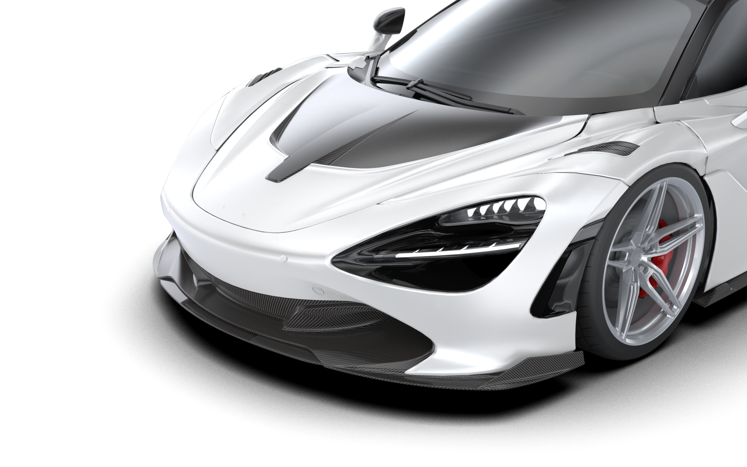 1016 Industries McLaren 720S / 750S V2 front aero lip with flippers