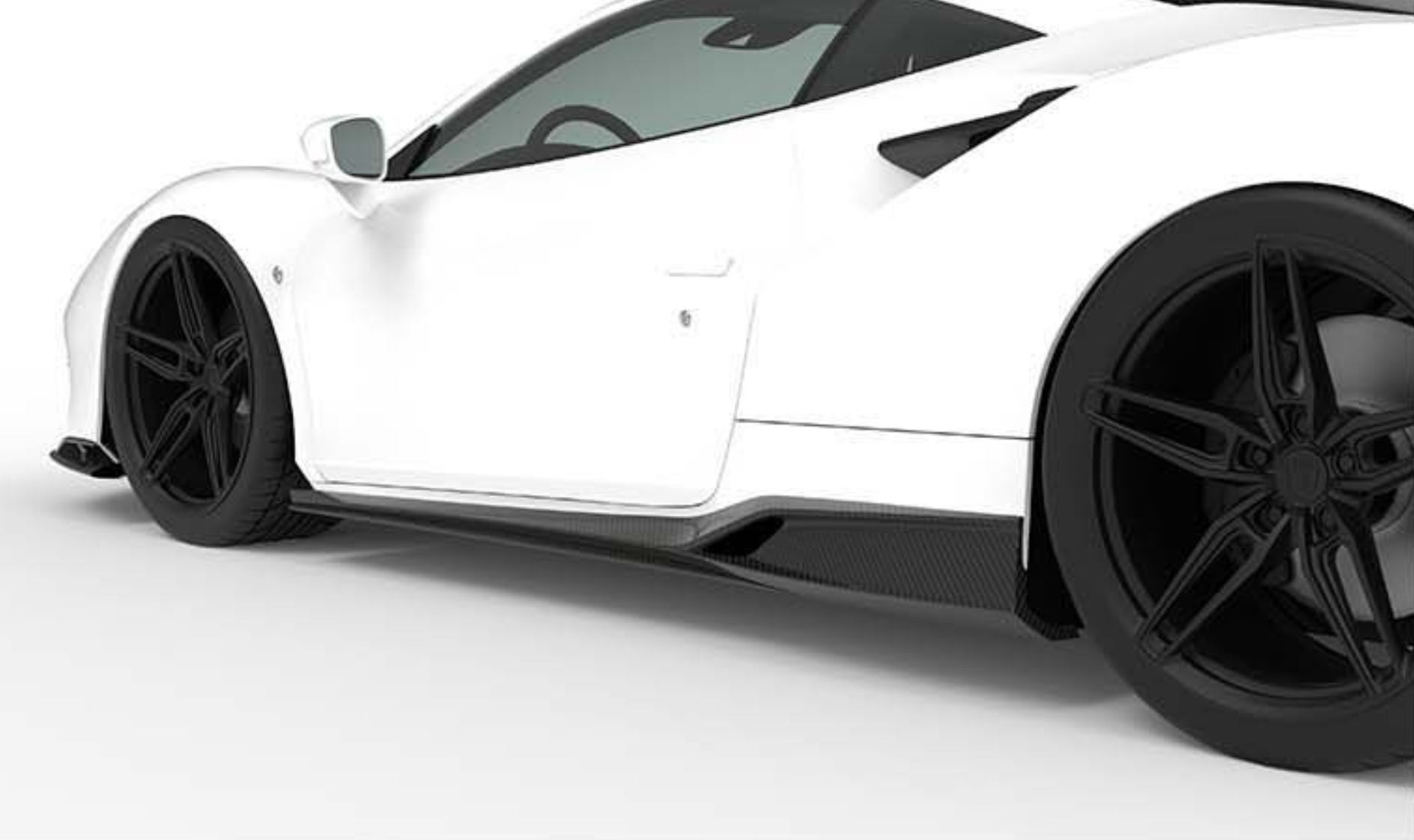 1016 Industries Ferrari F8 Side Skirts