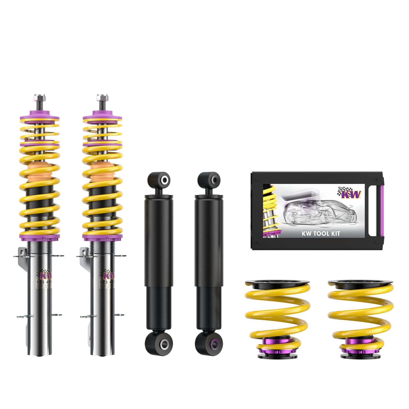 KW Coilover suspension V1 inox AUDI TT (8N3) 10/1998-06/2006