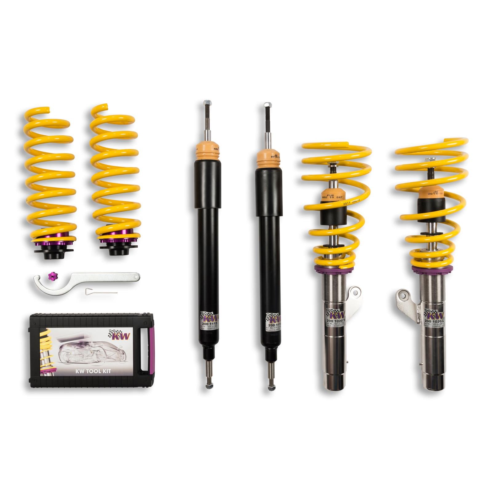 KW Coilover suspension V1 inox BMW 3 Coupe (E92) 01/2005-12/2013 (10220048)