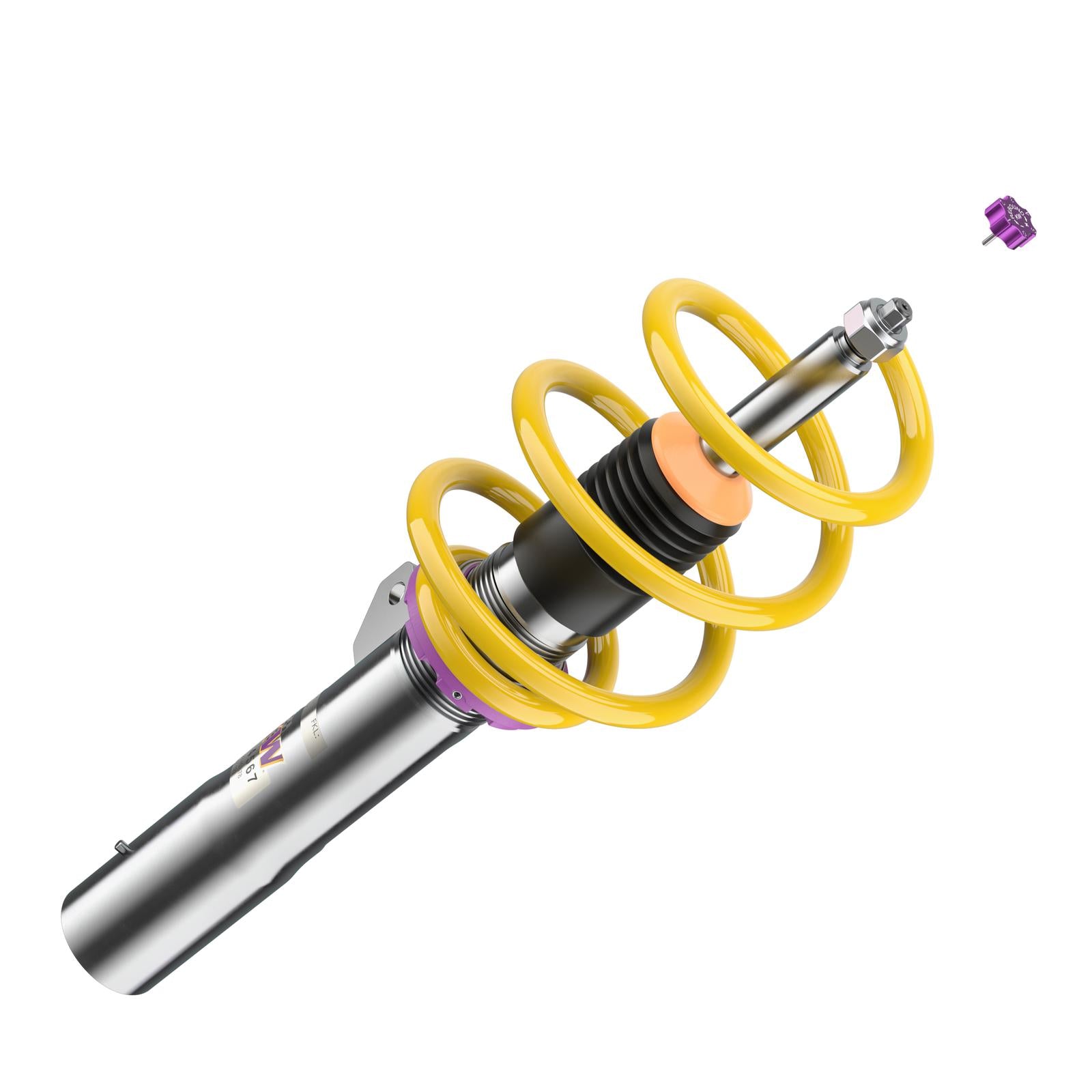 KW Coilover suspension V1 inox (incl. deactivation for electronic dampers) MINI (F56) 12/2013-