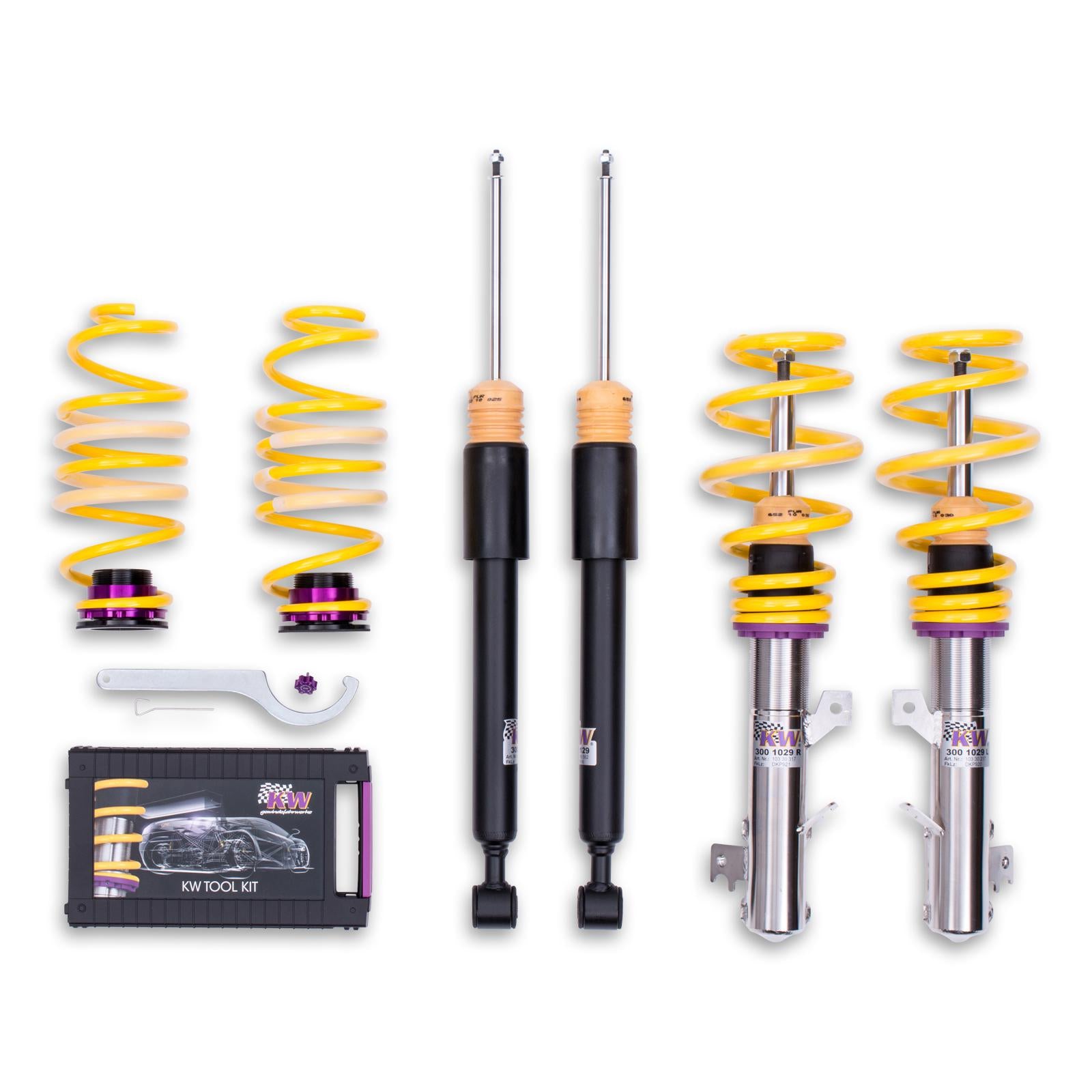 KW Coilover suspension V1 inox FORD FIESTA VI (CB1, CCN) 06/2008- (10230061)
