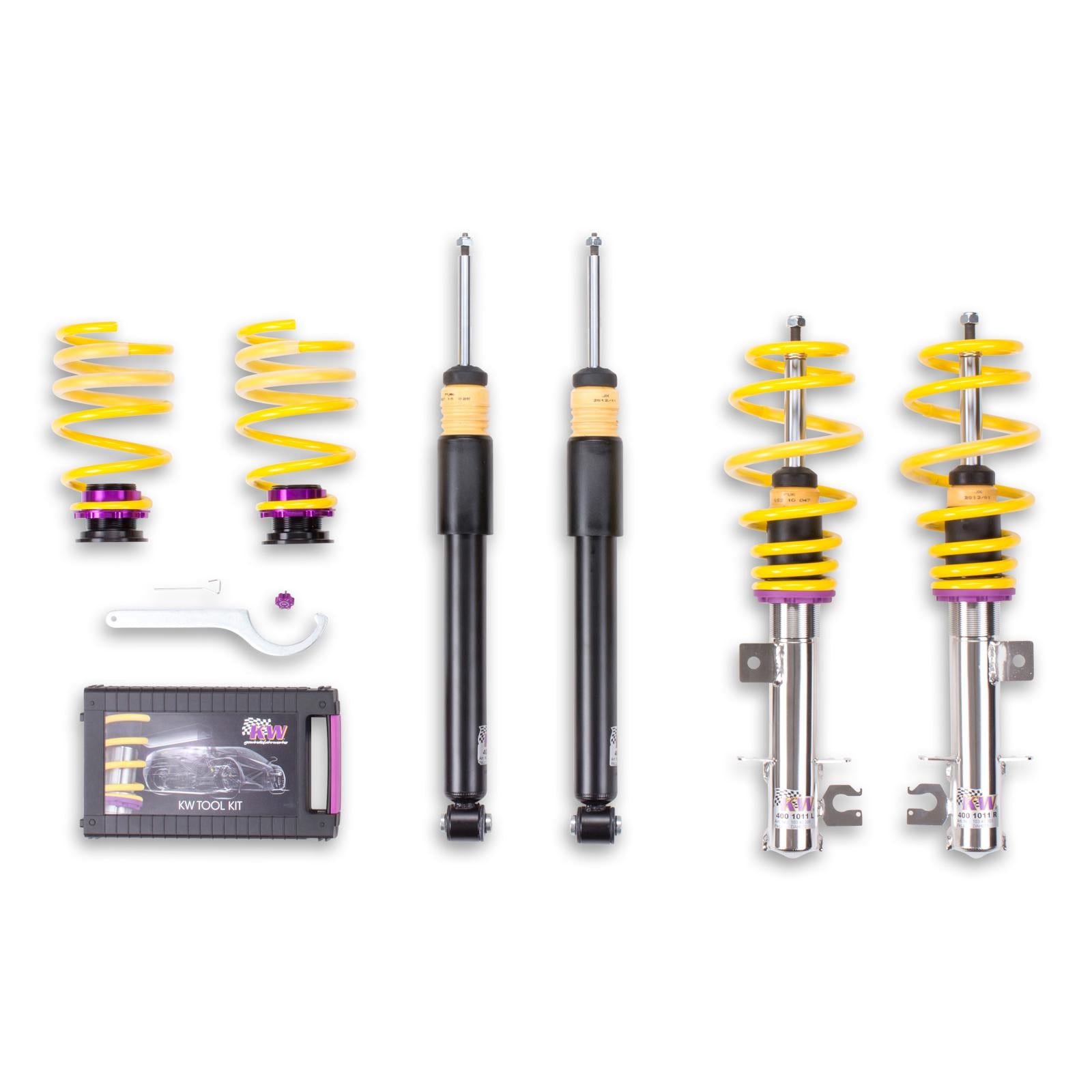 KW Coilover suspension V1 inox OPEL CORSA D (S07) 07/2006-08/2014 (10240016)