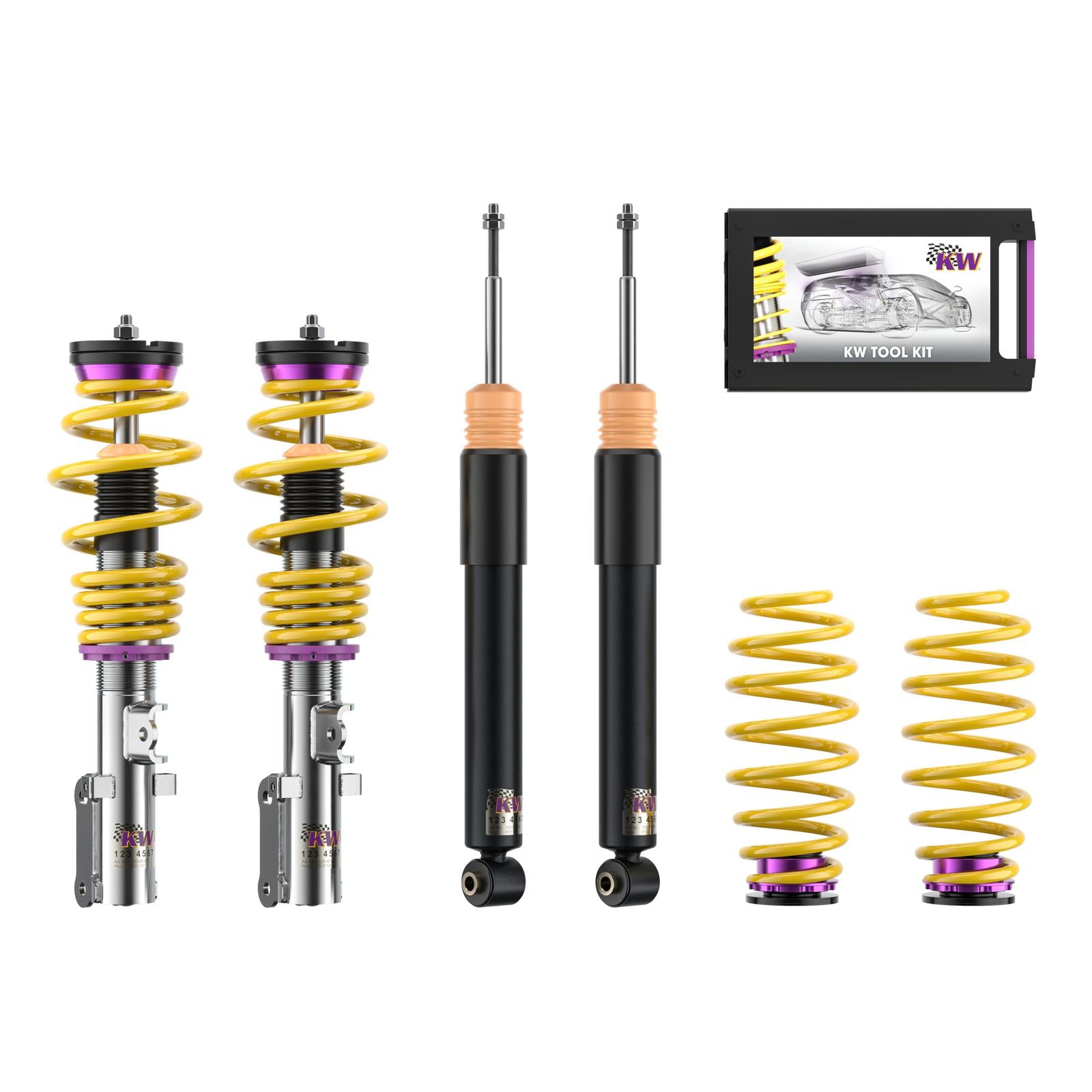 KW Coilover suspension V1 inox for Hyundai I20 (BC3) 08/2020-