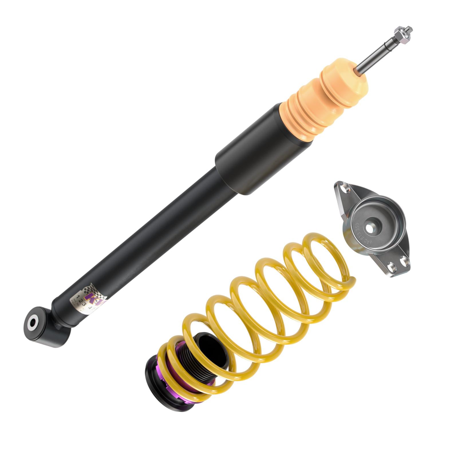 KW Coilover suspension V1 inox (incl. deactivation for electronic dampers) SEAT IBIZA Mk IV SPORTCOUPE (6J1, 6P5) 06/2008-12/2018 (102800AD)