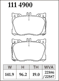 Dixcel Type ES Brake Pads - Mercedes C450 AMG/E450/GLC250/GLC450 AMG SPORT X253 2015-On (Front)
