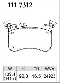 Dixcel Type M Brake Pads - Mercedes AMG A45 W176/CLA45 C117/GLA45 X156 (Front)