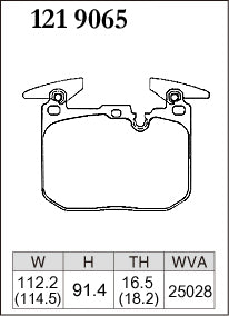 Dixcel Type ES Brake Pads - BMW M2 F87/M3 F80/M4 F82/BMW E Series M Sports (Front)
