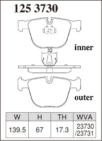 Dixcel Type Z Brake Pads - BMW M3 E90/M5 E60/M Coupe E82 (Rear)