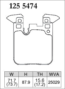 Dixcel Type ES Brake Pads - BMW M2 F87/M3 F80/M4 F82/BMW F Series M Sports (Rear)