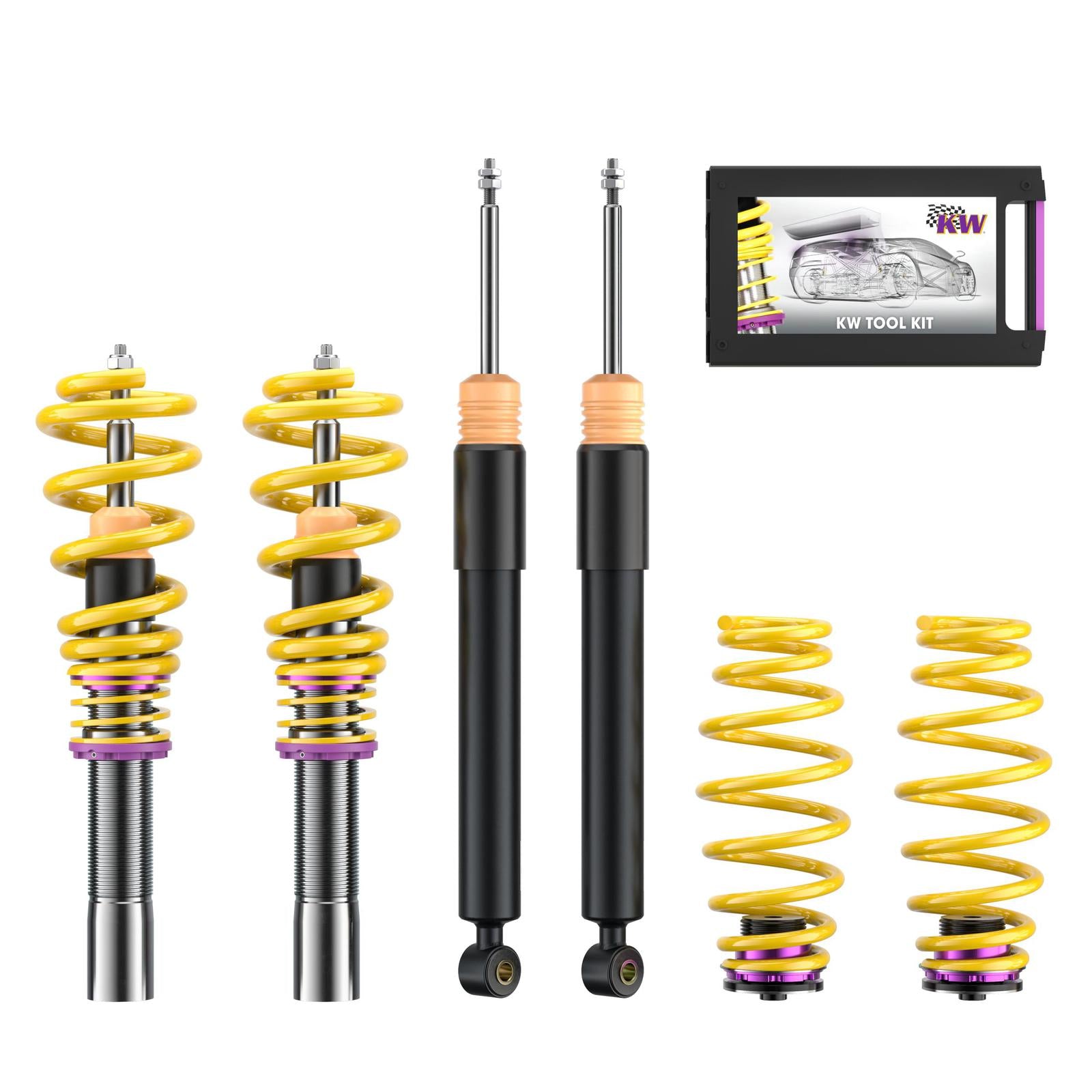 KW Coilover suspension V2 inox AUDI Q5 (8RB) 11/2008-12/2017 (15210090)