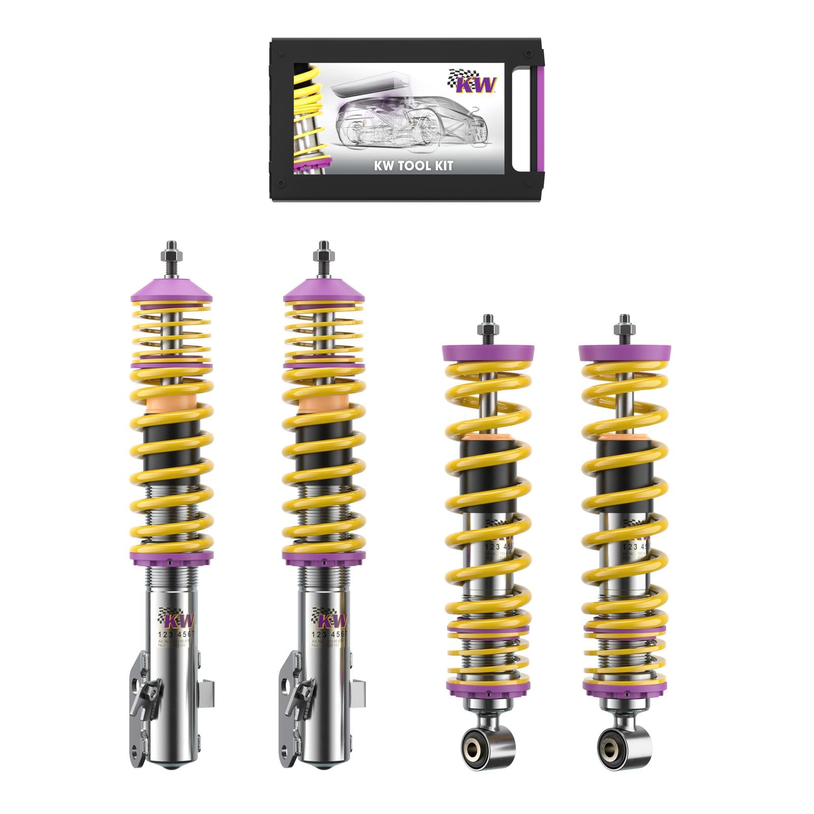 KW Coilover suspension V2 inox SUBARU LEGACY IV (BL) 09/2003-12/2015