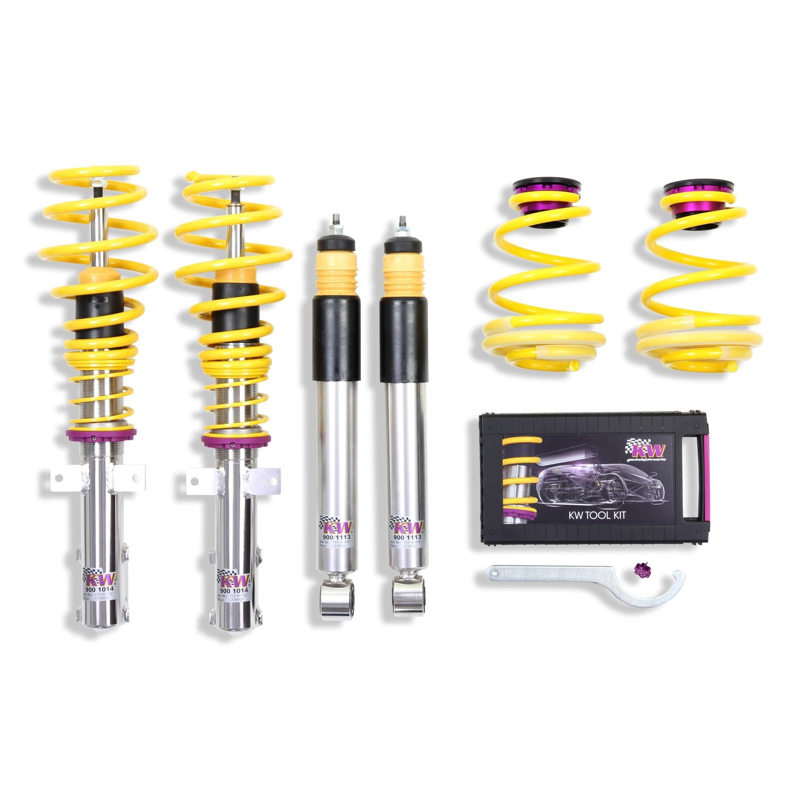 KW Coilover suspension V2 inox RENAULT CLIO III (BR0/1, CR0/1) 01/2005- (15290032)