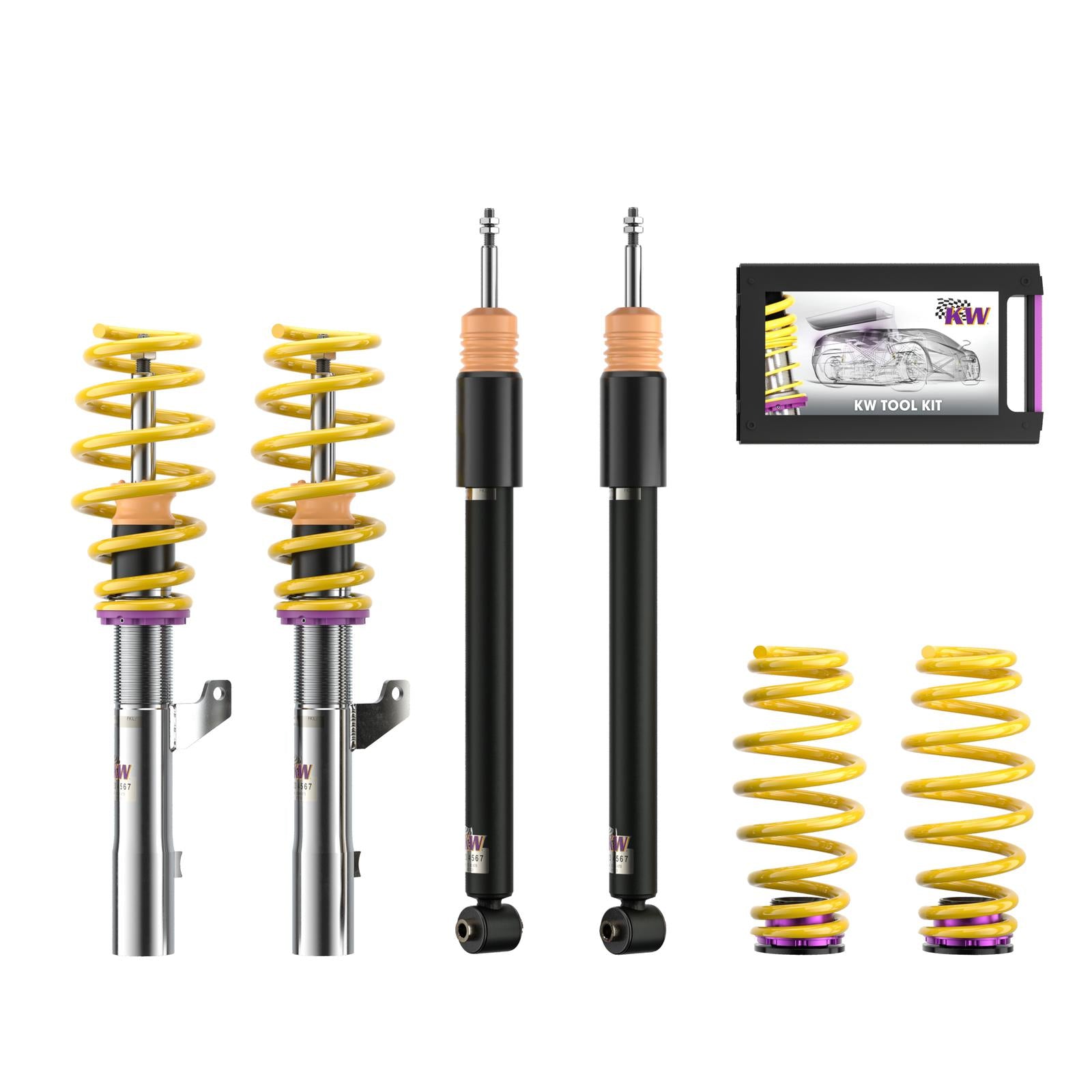 KW Coilover suspension V2 comfort VW GOLF VII (5G1, BQ1, BE1, BE2) 08/2012- (1808000N)