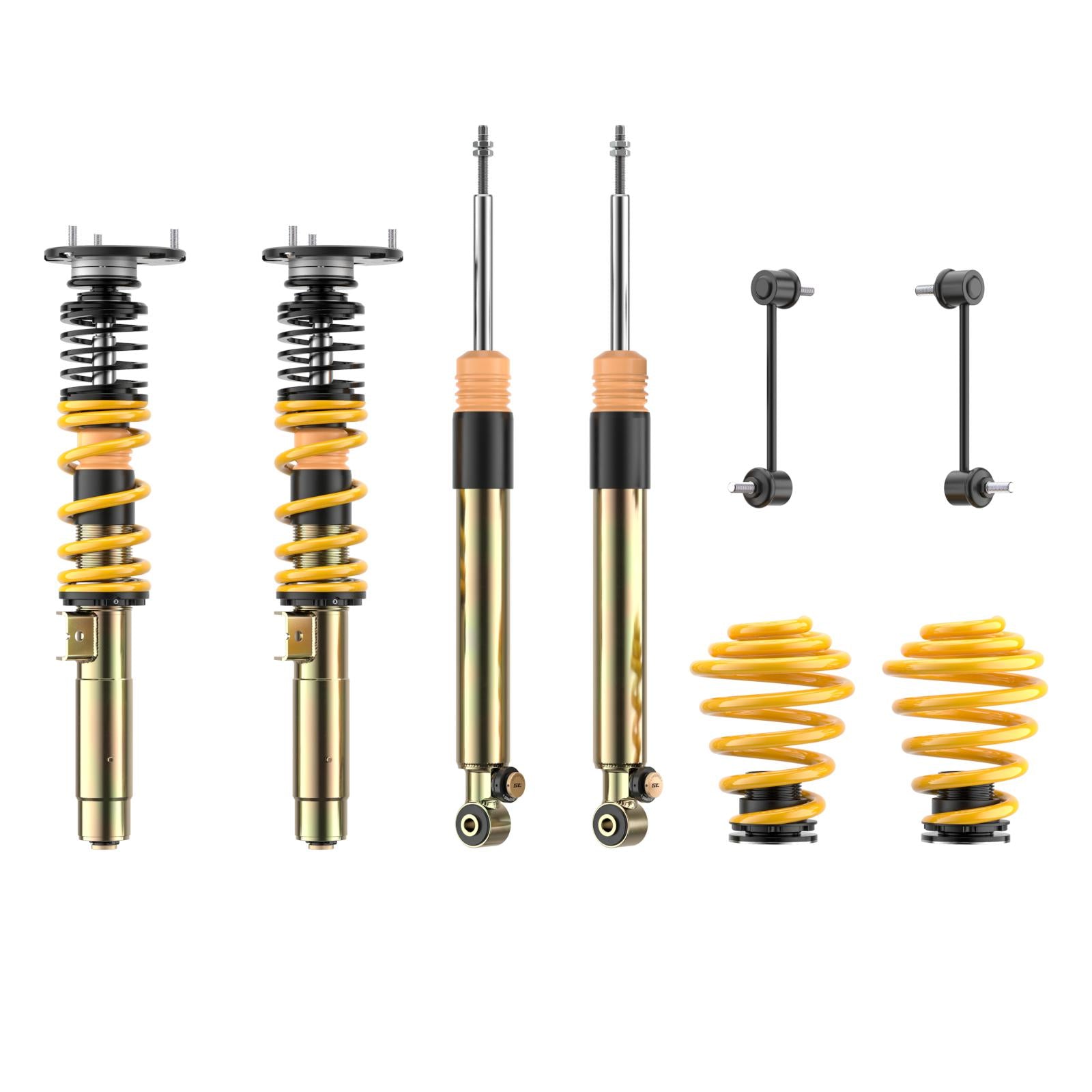 ST Coilovers ST XTA plus 3 galvanized steel (adjustable damping with top mounts) BMW 3 Coupe (E46) 12/1998-07/2006 (1820220823)