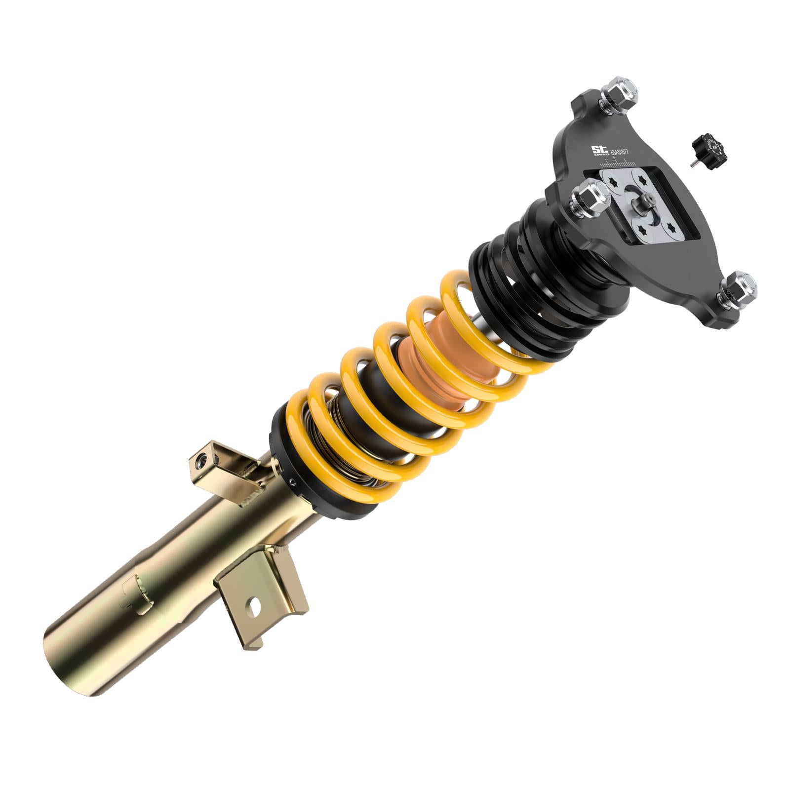 ST Coilovers ST XTA plus 3 galvanized steel (adjustable damping with top mounts) HYUNDAI i30 (PDE, PD, PDEN) 11/2016-