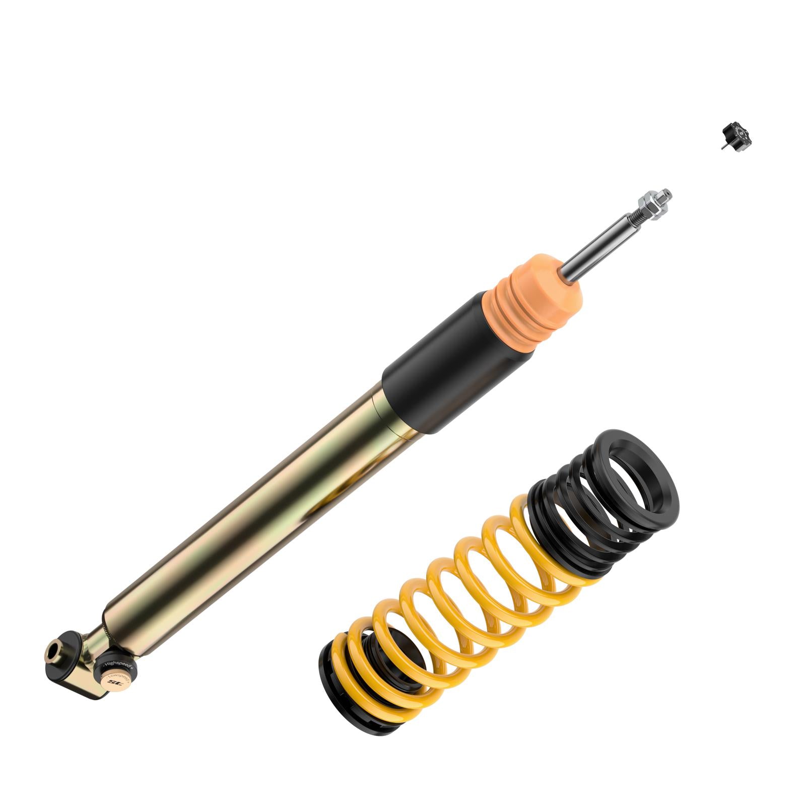 ST Coilovers ST XTA plus 3 galvanized steel (adjustable damping with top mounts) for Audi A3 Limousine (GY) 8YS / A3 Sportback (GY) 8YA / Volkswagen Golf VIII (CD1)