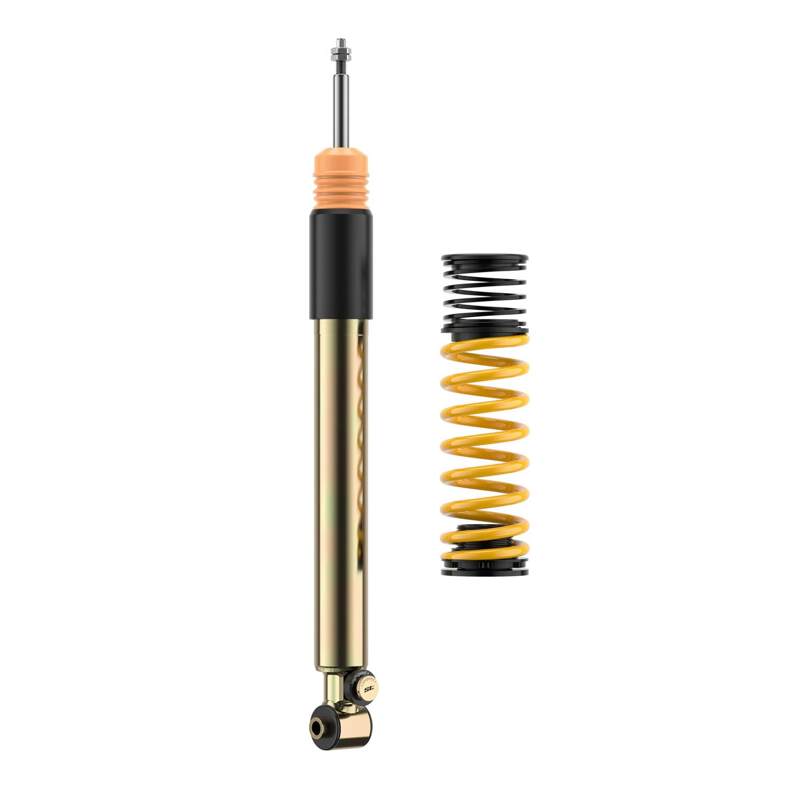 ST Coilovers ST XTA plus 3 galvanized steel (adjustable damping with top mounts) for Audi A3 Limousine (GY) 8YS / A3 Sportback (GY) 8YA / Volkswagen Golf VIII (CD1)