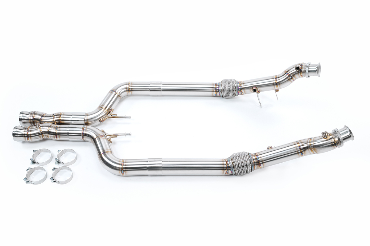Redstar Competition (Catless) Downpipes for Mercedes S500 / S550 Coupe
