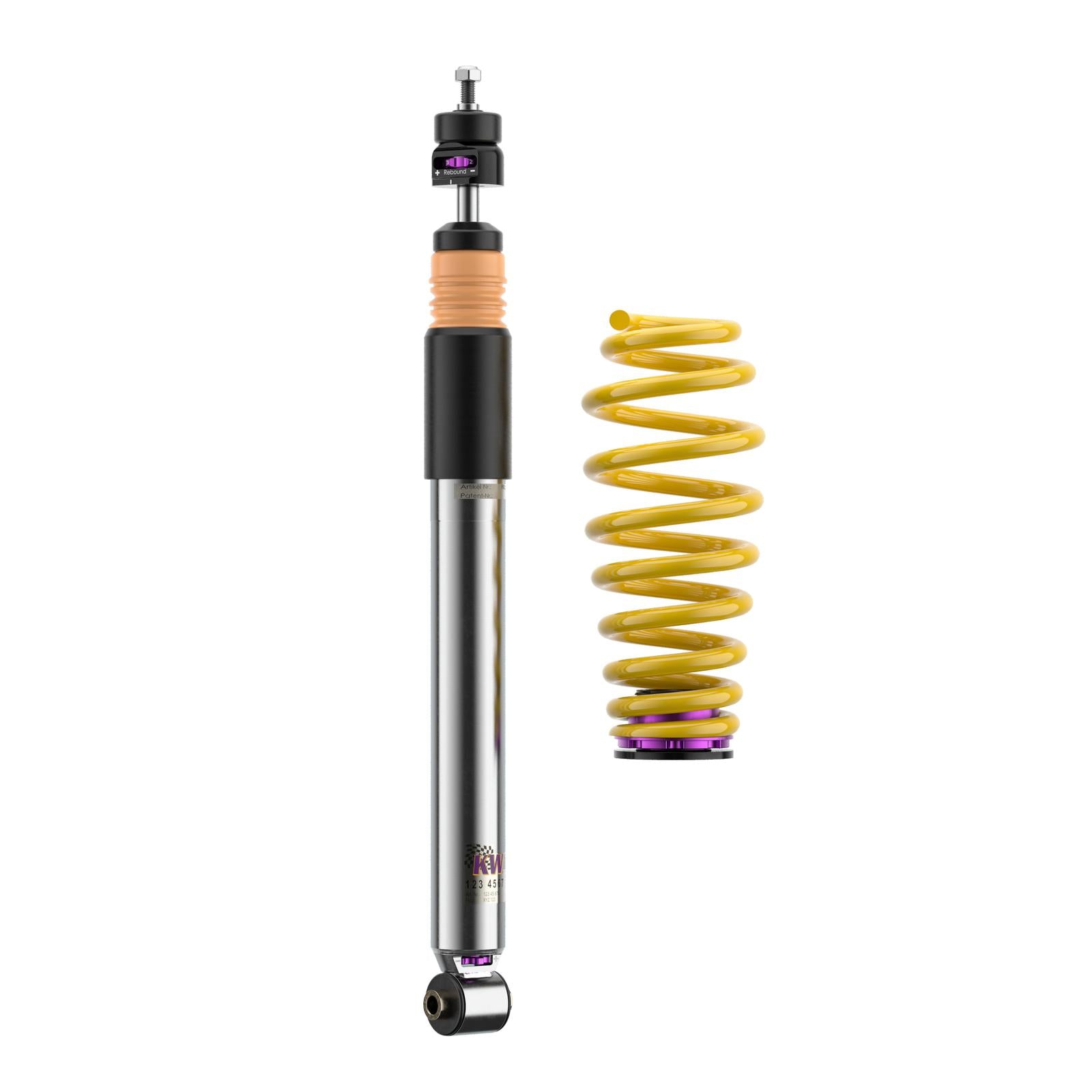 KW Coilover suspension V3 aluminium (incl. deactivation for electronic dampers) AUDI R8 (422, 423) 04/2007-07/2015 (35211005)
