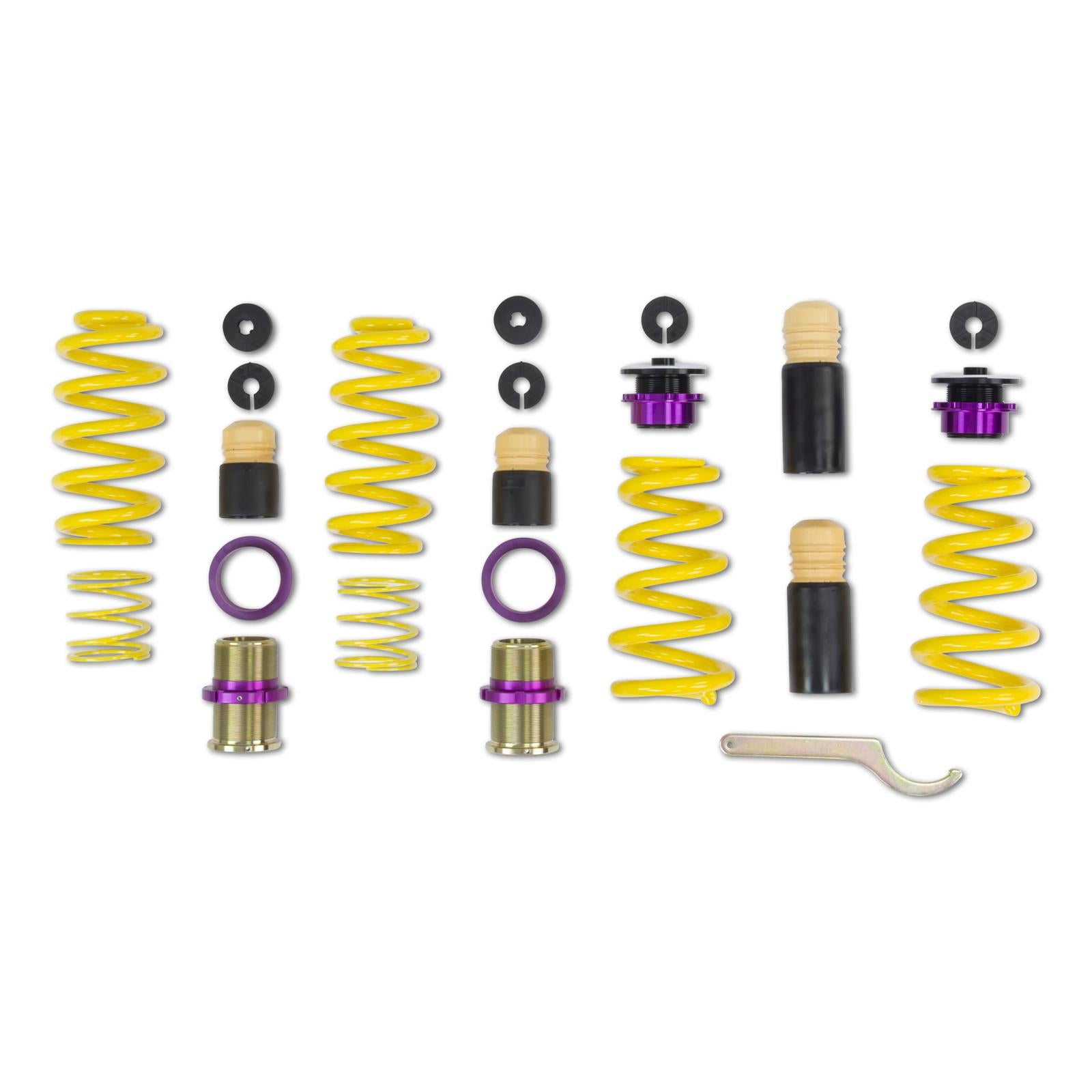 KW Height Adjustable Springs Kit (Lowering springs) AUDI A4 (8EC, B7) 11/2004-06/2008