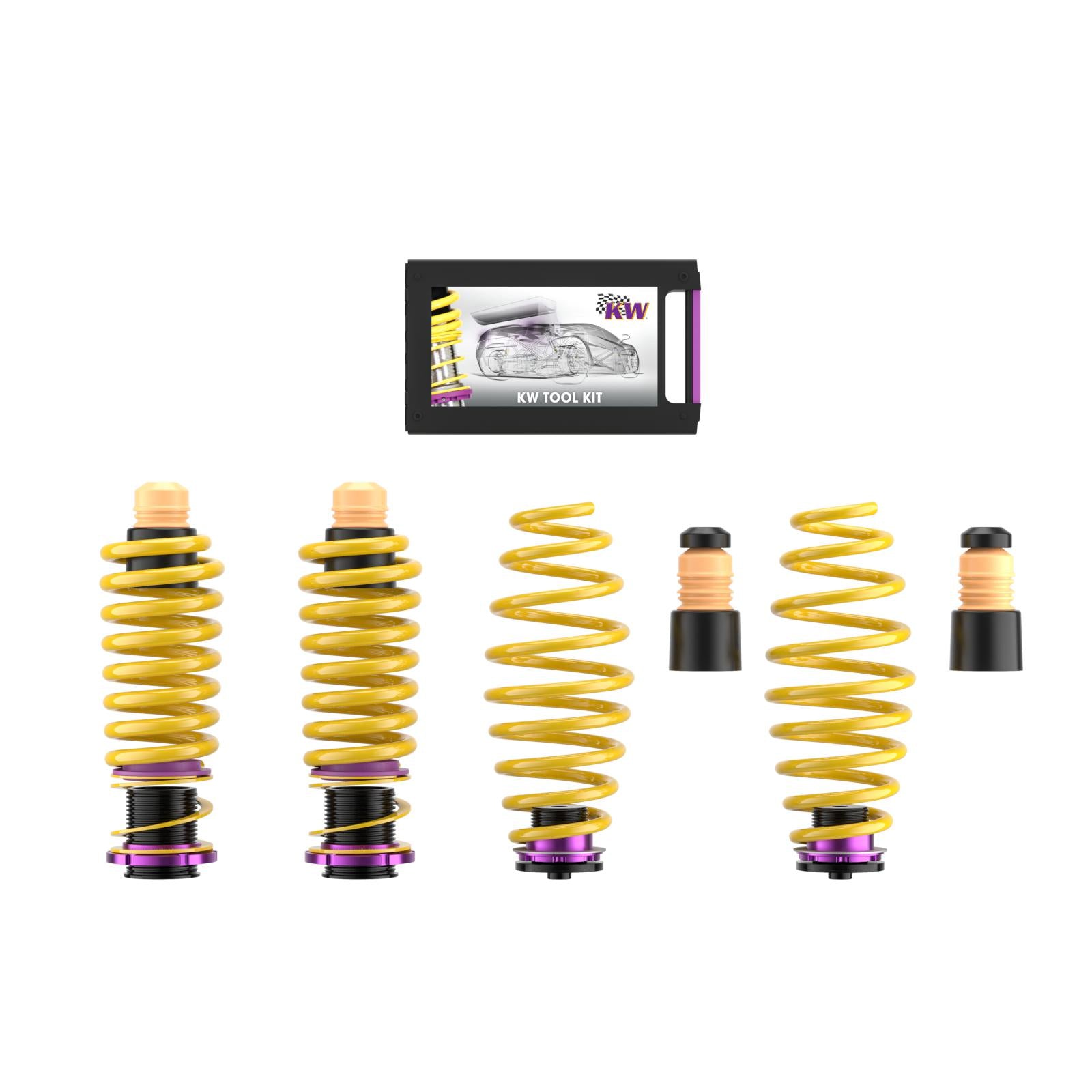 KW Height Adjustable Springs Kit (Lowering springs) AUDI A5 Convertible (8F7) 02/2009-01/2017