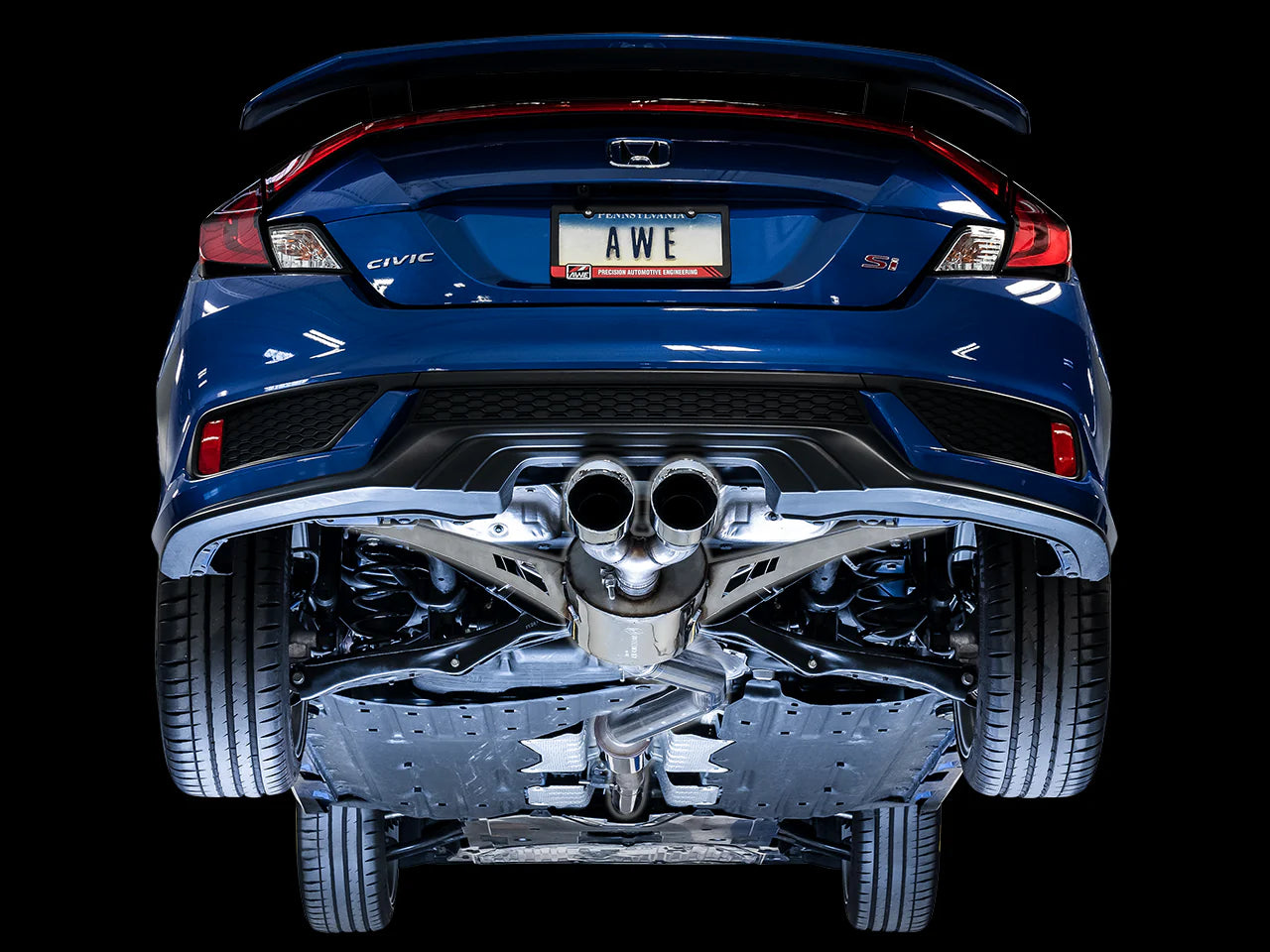 AWE Triple-to-Dual Tip Conversion Kit for 10th Gen Civic (AWE Exhaust required)