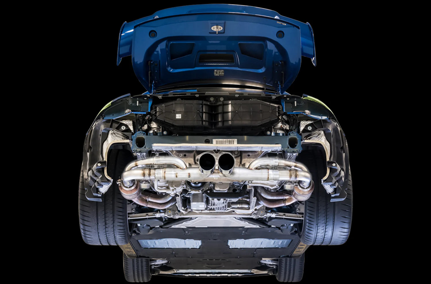 AWE SwitchPath Exhaust for Porsche 991.1 / 991.2 GT3 / RS - Diamond Black Tips