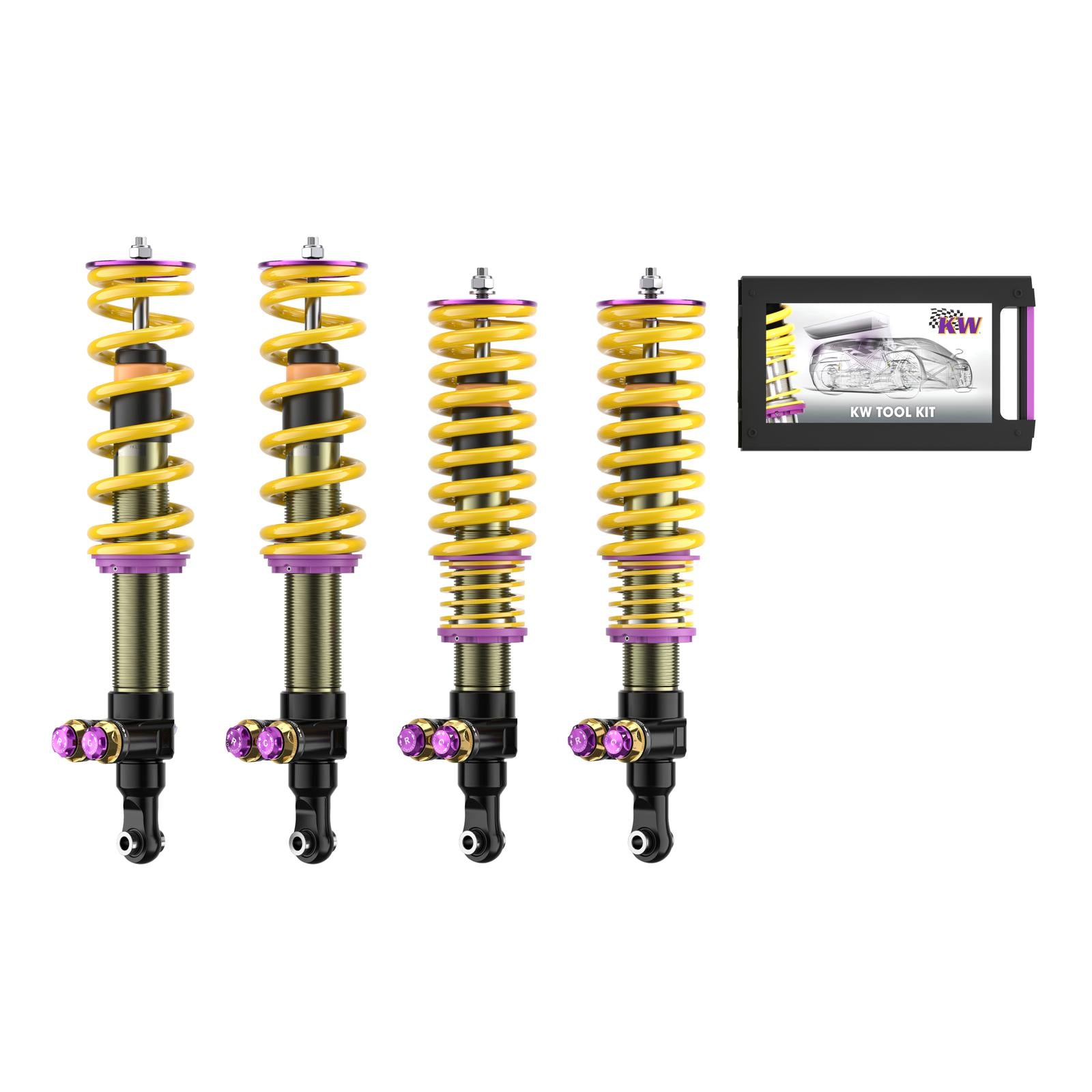KW Coilover suspension V5 (incl. deactivation for electronic dampers) for Ferrari F8 Spider / Tributo Coupe