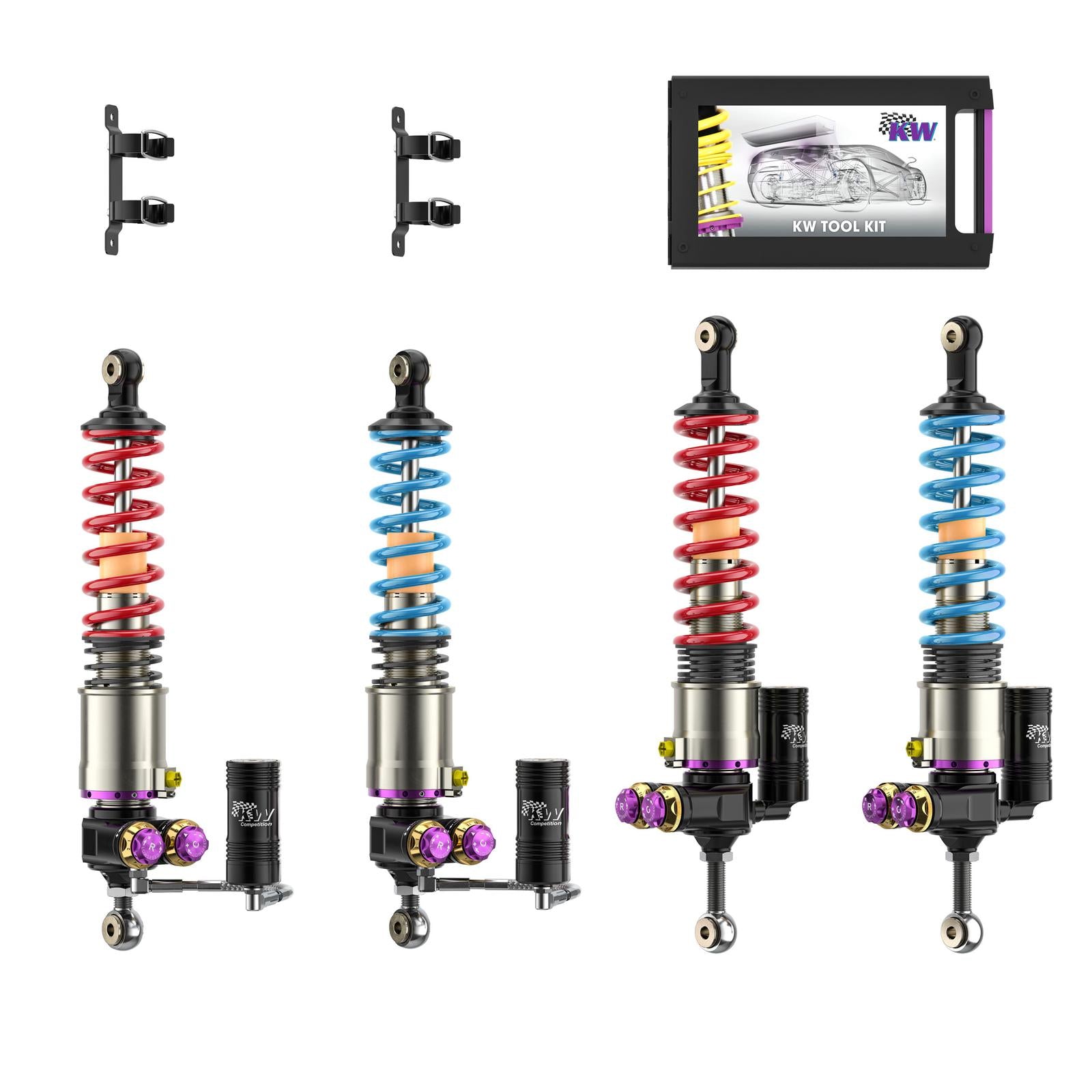 KW Coilover kit V5 (Porsche Carrera GT Edition) w. HLS 4 Hydraulik Liftsystem