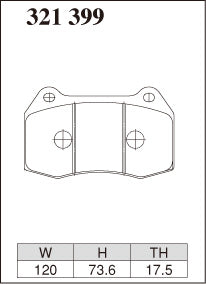 Dixcel Type ES Brake Pads - Skyline GTR/350Z/Integra Type-R (Brembo) (Front)