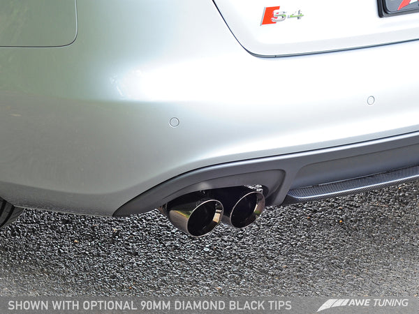 AWE Non-Resonated Downpipes for Audi 3.0T