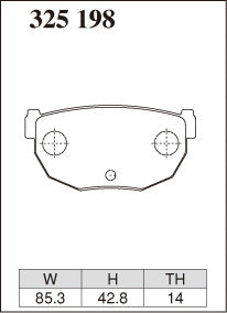 Dixcel Type ES Brake Pads - Nissan Silvia/180SX/200SX/300ZX (Rear)