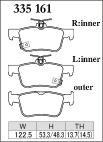Dixcel Type ES Brake Pads - Honda Civic RS FC CK/Type-R FK8 FL5 (Rear)