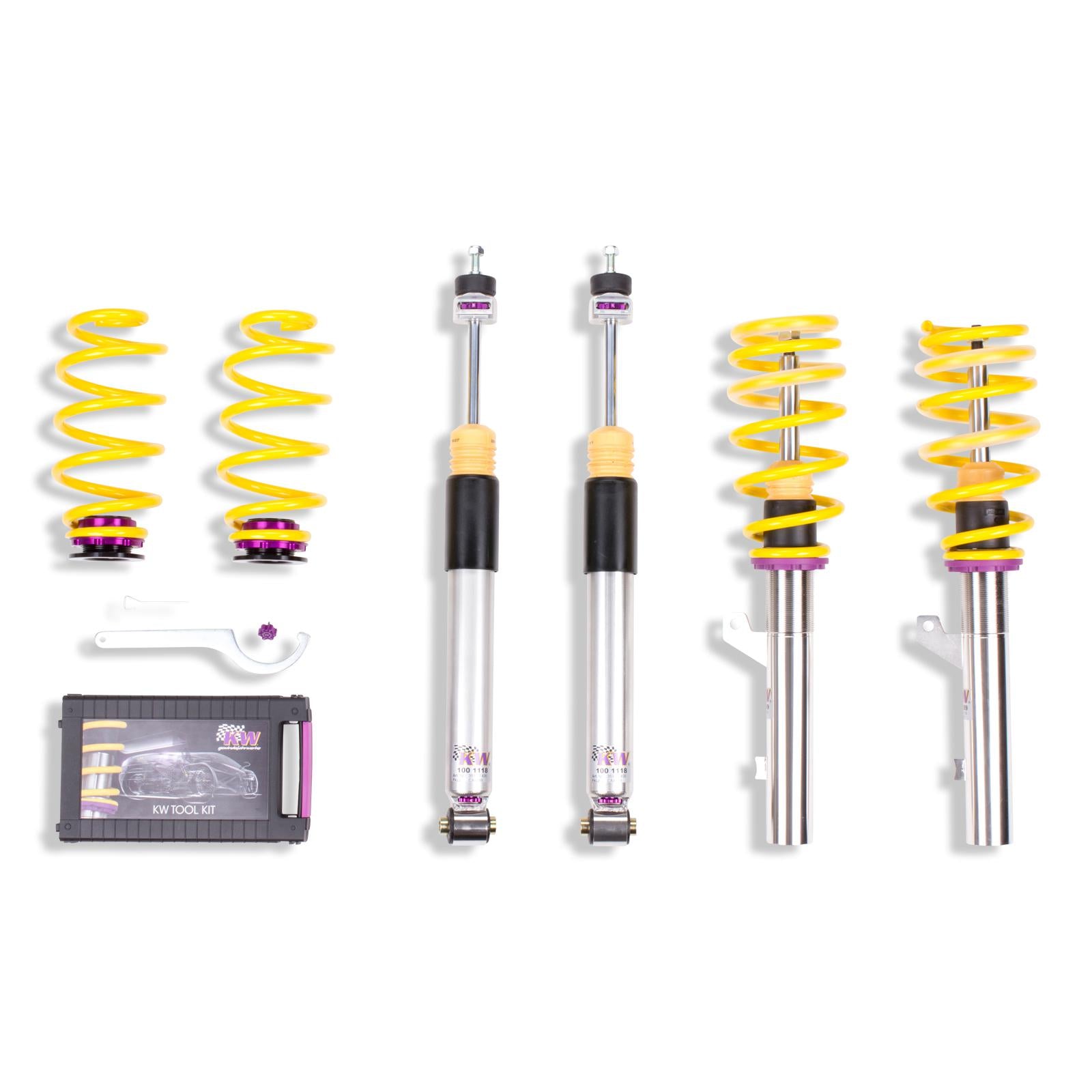 KW Coilover suspension V3 inox AUDI A3 (8V1, 8VK) 04/2012- (3521000G)