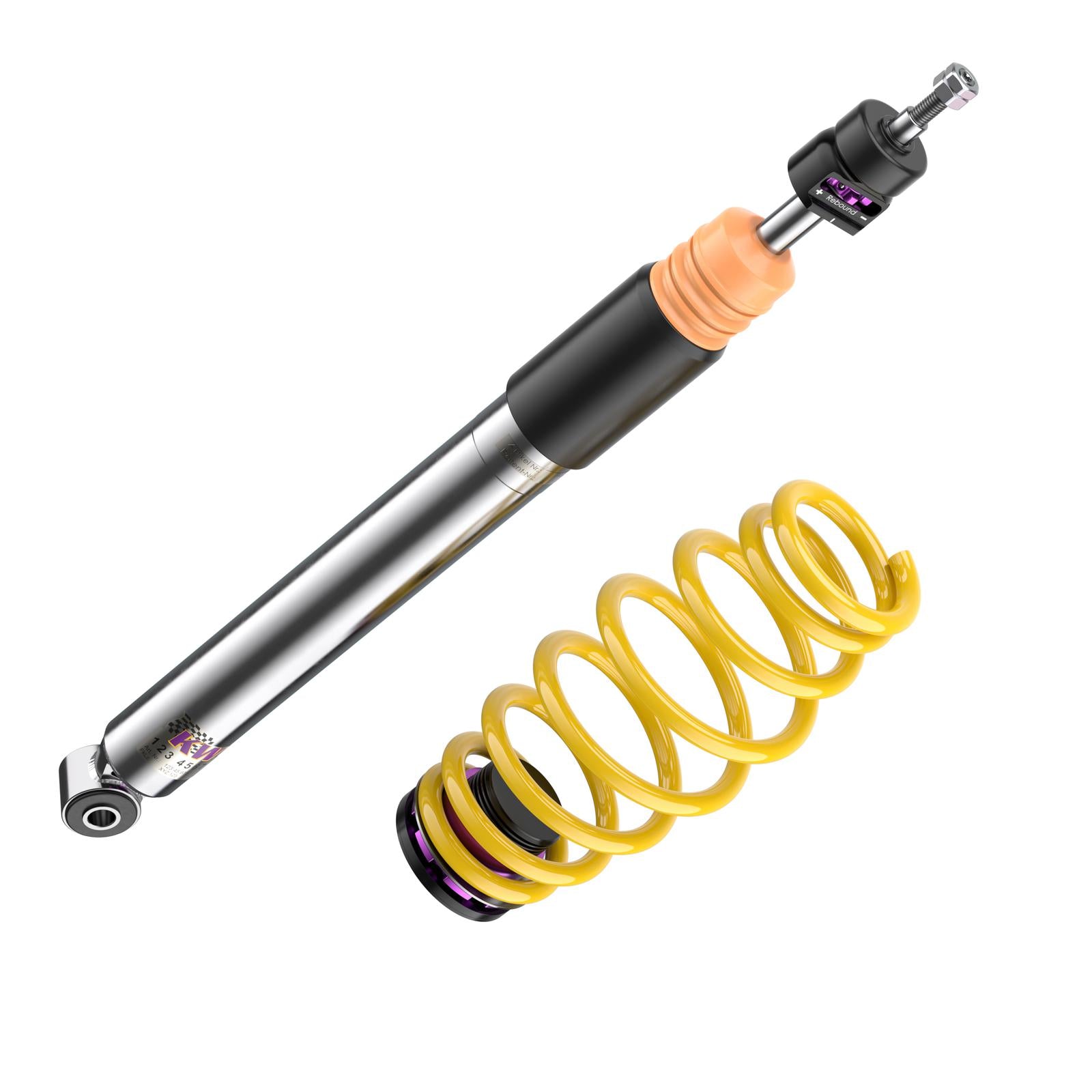 KW Coilover suspension V3 inox (incl. deactivation for electronic dampers) AUDI A4 Avant (8K5, B8) 11/2007-12/2015 (3521000R)