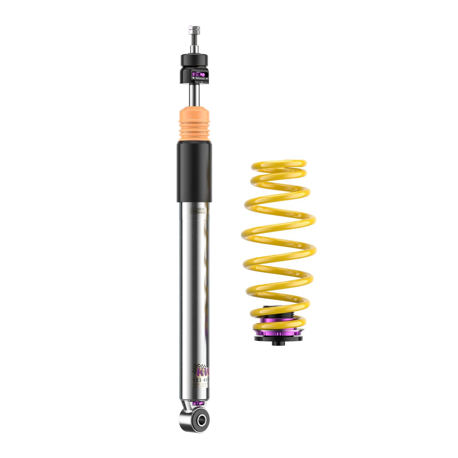 KW Coilover suspension V3 inox (incl. deactivation for electronic dampers) AUDI A4 Avant (8K5, B8) 11/2007-12/2015 (3521000R)
