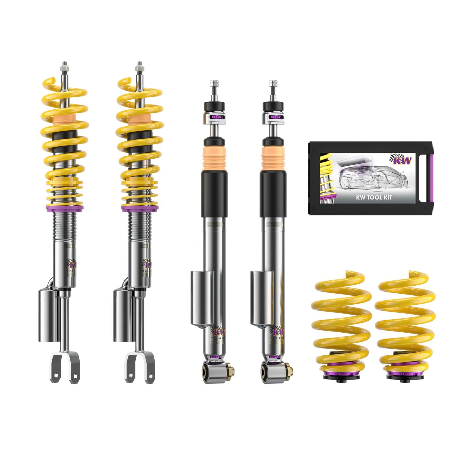 KW Coilover suspension V3 inox (incl. deactivation for electronic dampers) AUDI A6 Avant (4F5, C6) 11/2004-08/2011