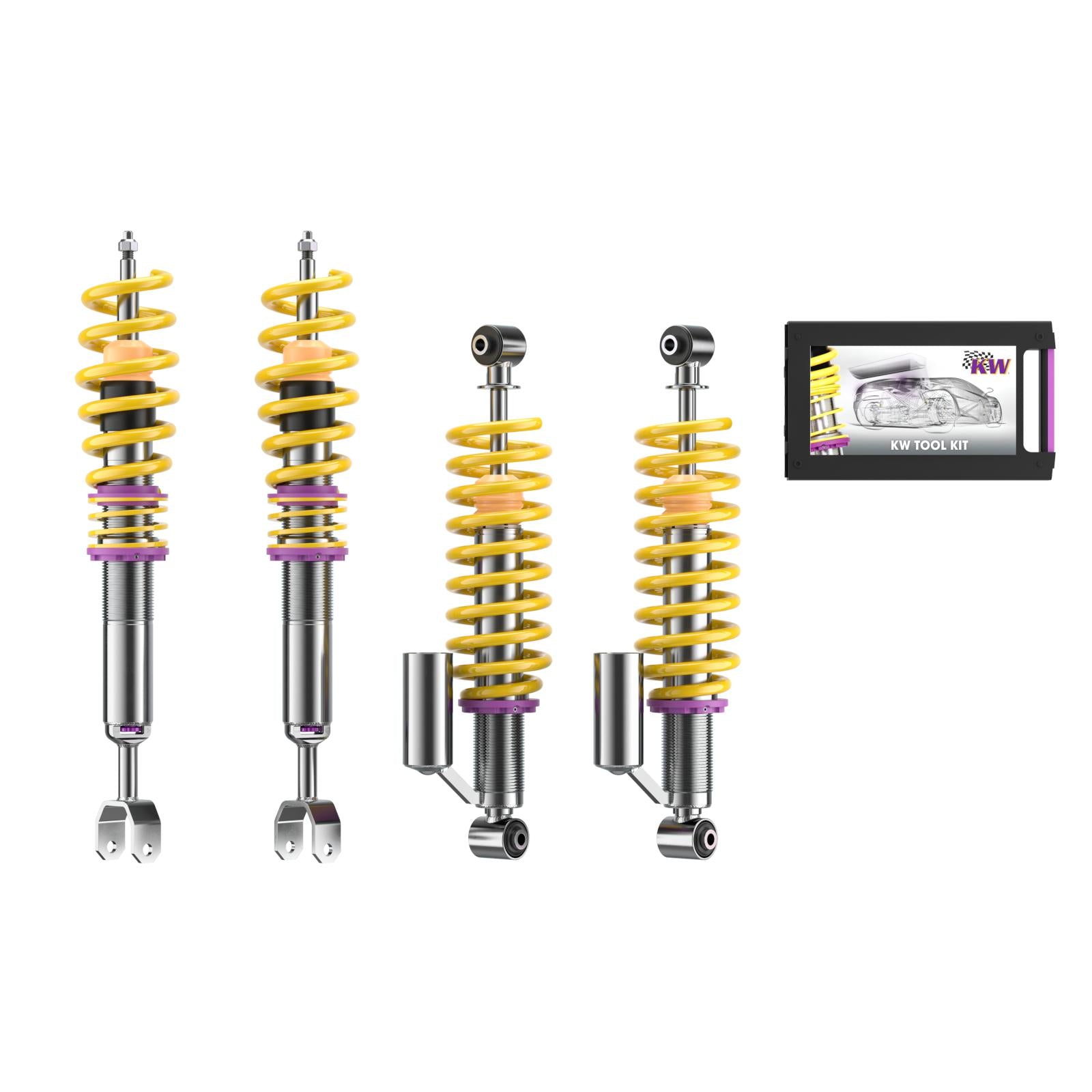 KW Coilover suspension V3 inox AUDI A4 Avant (8D5, B5) 11/1994-12/2002 (35210012)