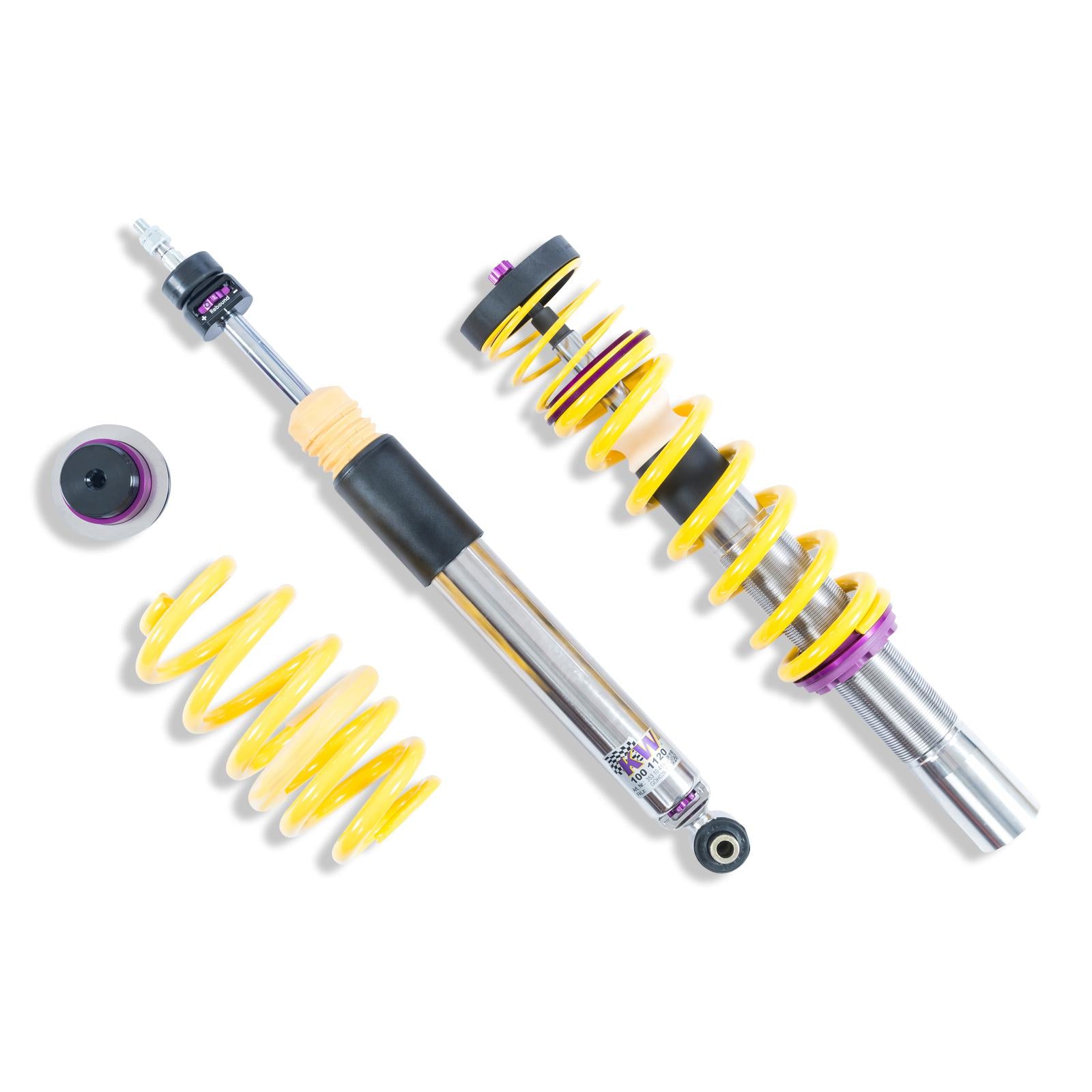 KW Coilover suspension V3 inox (incl. deactivation for electronic dampers) AUDI A4 (8W2, 8WC, B9) 05/2015- (352100AQ)