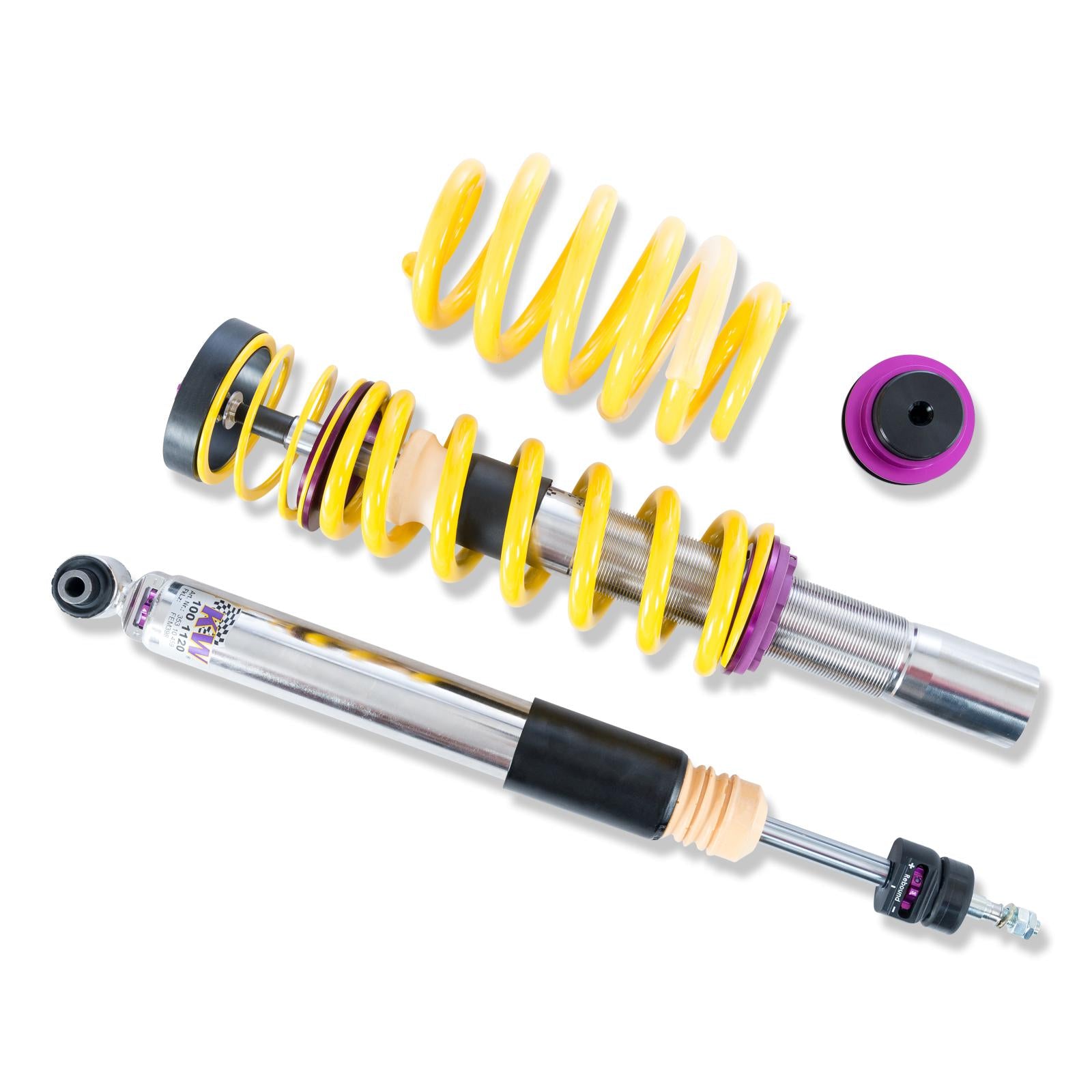 KW Coilover suspension V3 inox (incl. deactivation for electronic dampers) AUDI A4 Avant (8W5, 8WD, B9) 08/2015- (352100AU)
