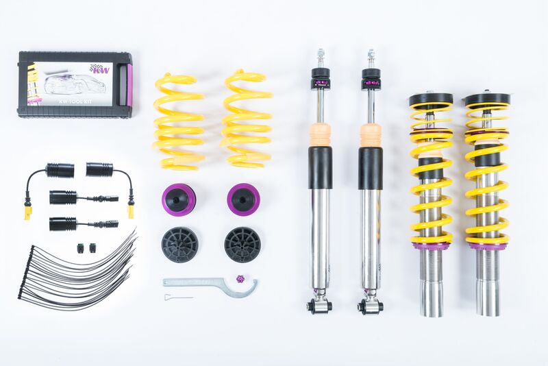 KW Coilover suspension V3 inox (incl. deactivation for electronic dampers) AUDI A5 (F53, F5P) 06/2016- (352100BR)