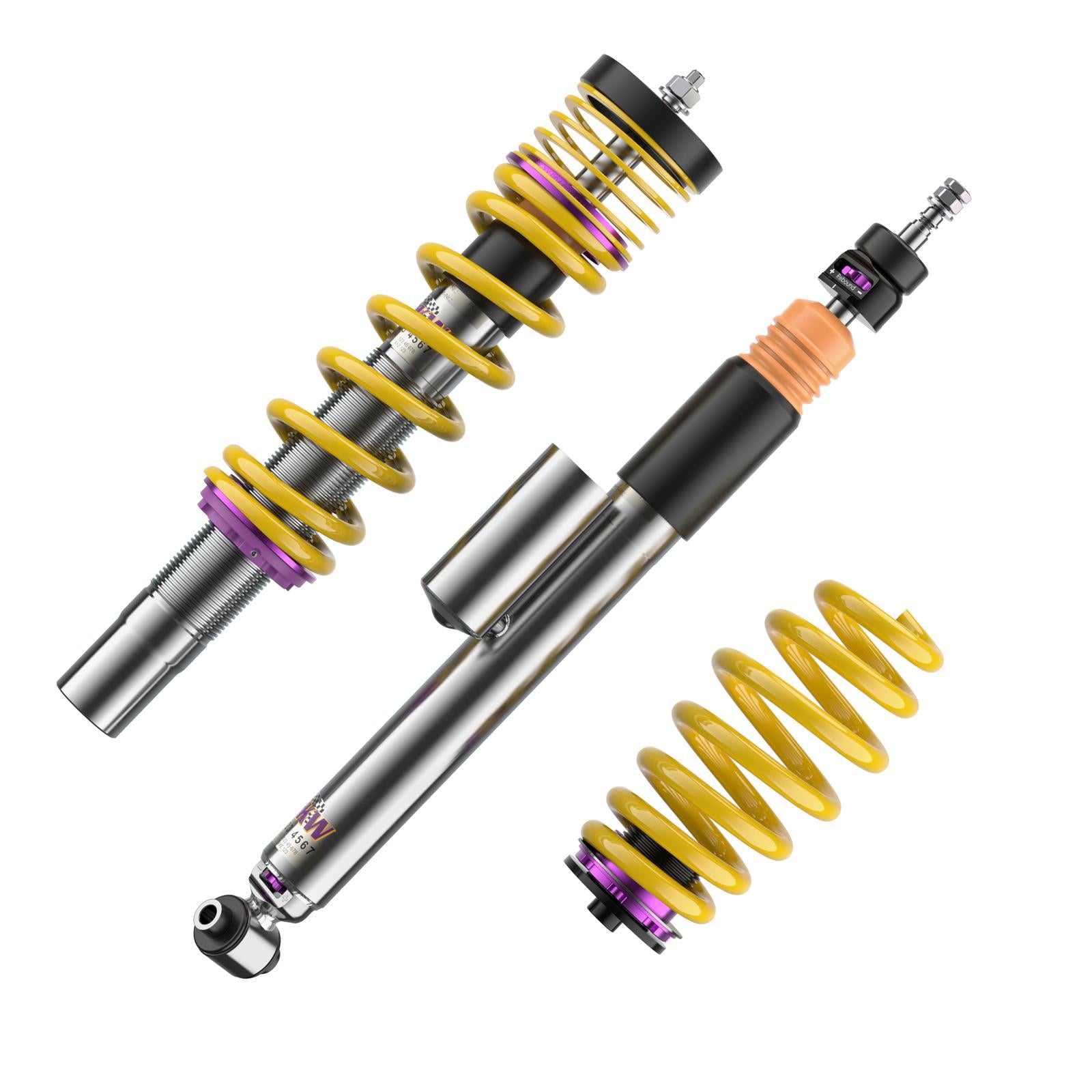 KW Coilover suspension V3 inox (incl. deactivation for electronic dampers) AUDI A5 (F53, F5P) 06/2016- (352100CJ)