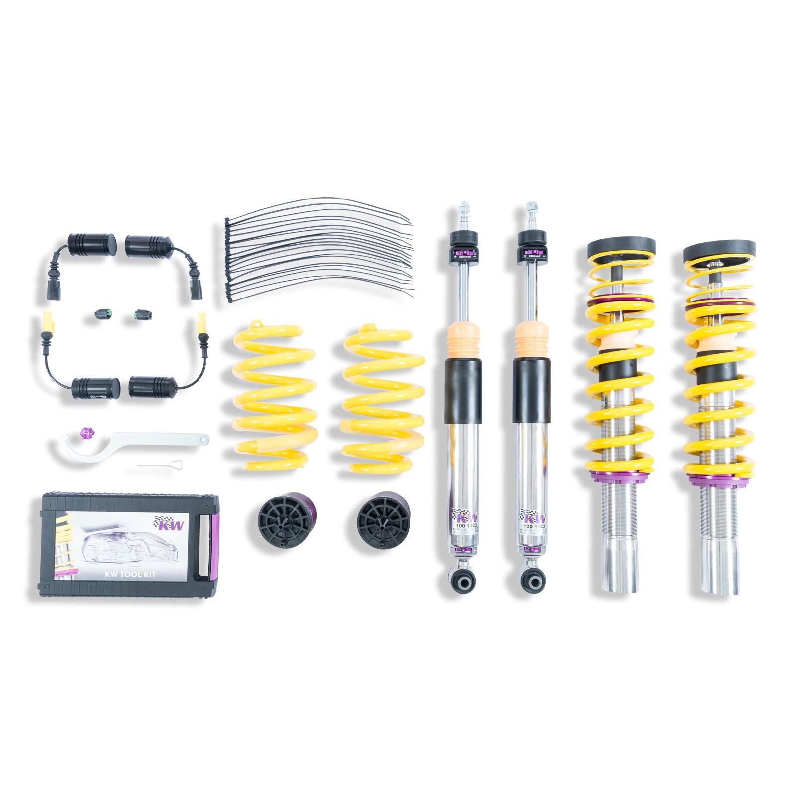 KW Coilover suspension V3 inox (incl. deactivation for electronic dampers) AUDI A5 Convertible (F57, F5E) 11/2016- (352100CQ)
