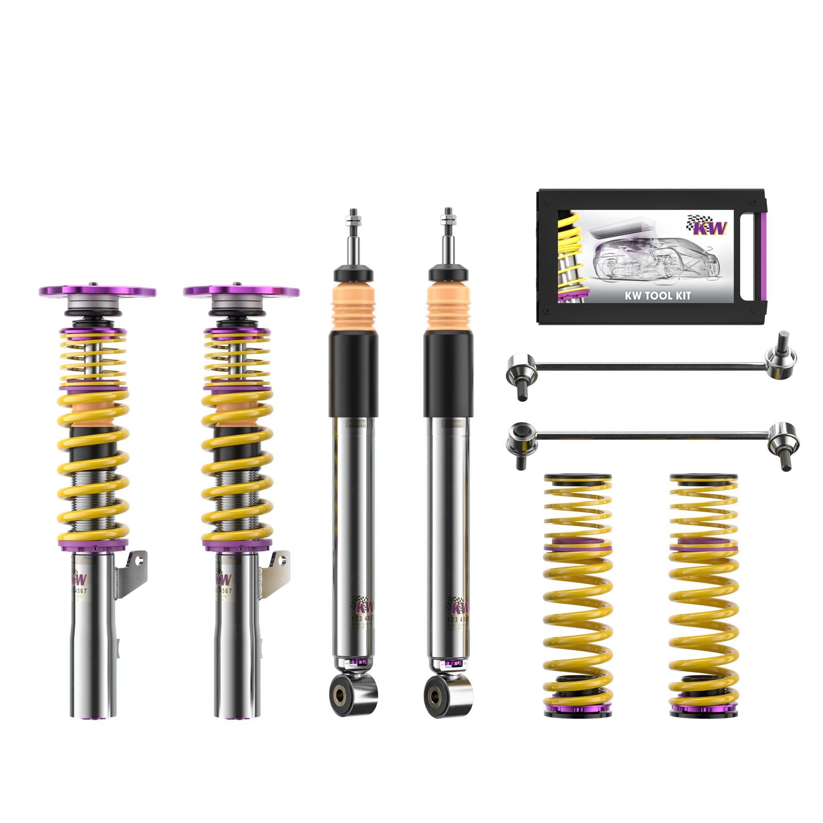 KW Coilover suspension V3 Clubsport incl. top mounts AUDI TT (8J3) 07/2006-01/2015