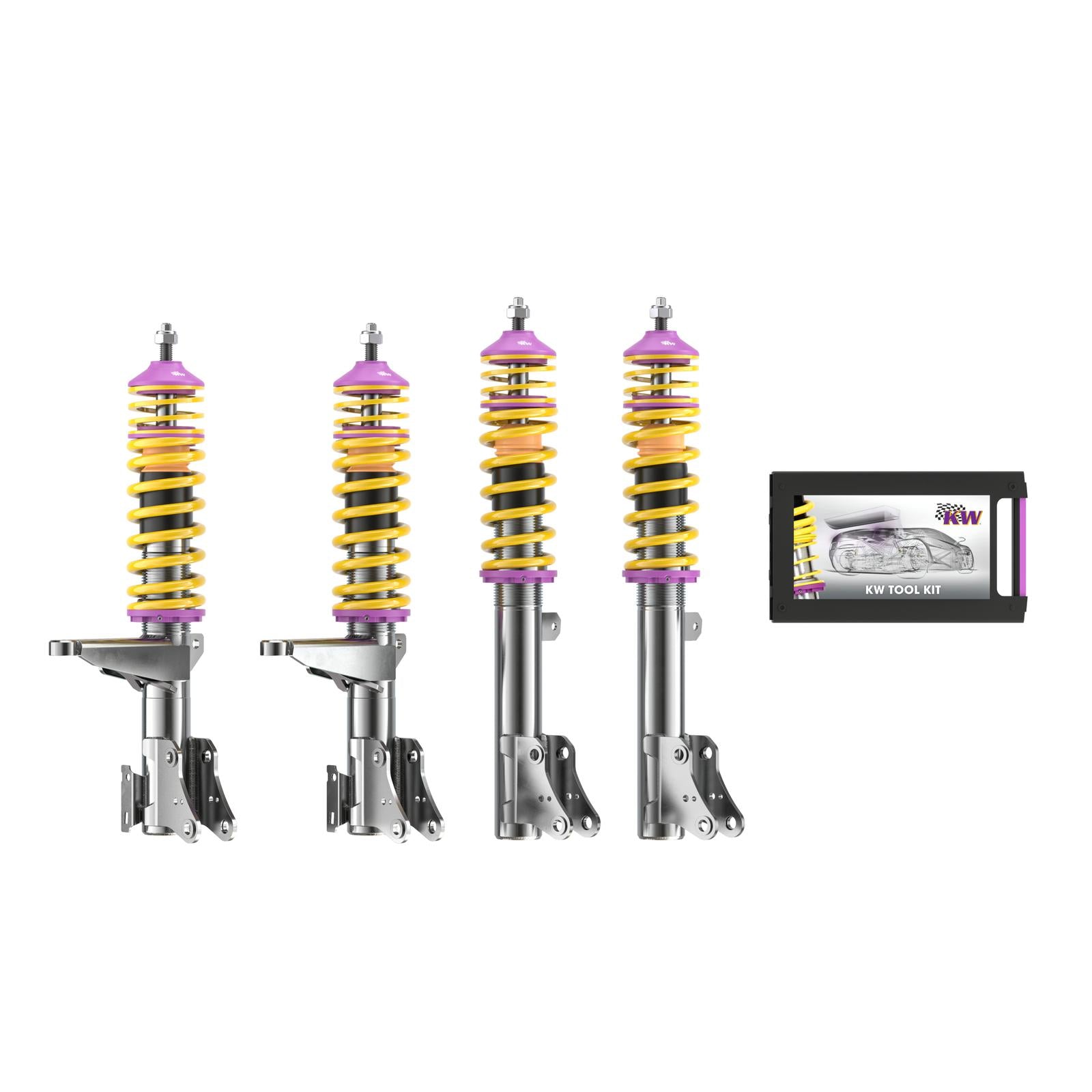 KW Coilover suspension V3 inox AUDI 80 (89, 89Q, 8A, B3) 06/1986-10/1991 (35210913)