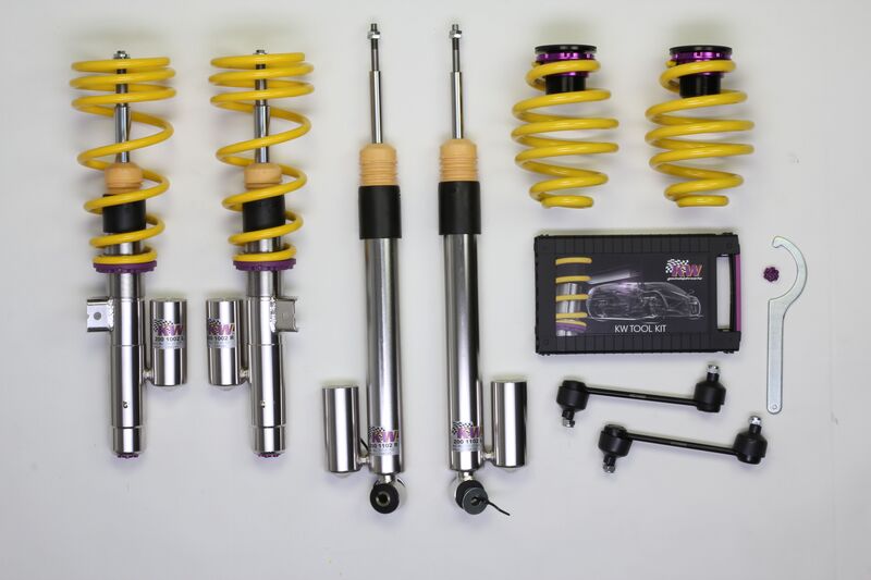 KW Coilover suspension V3 inox BMW 3 Coupe (E46) 12/1998-07/2006 (35220023)