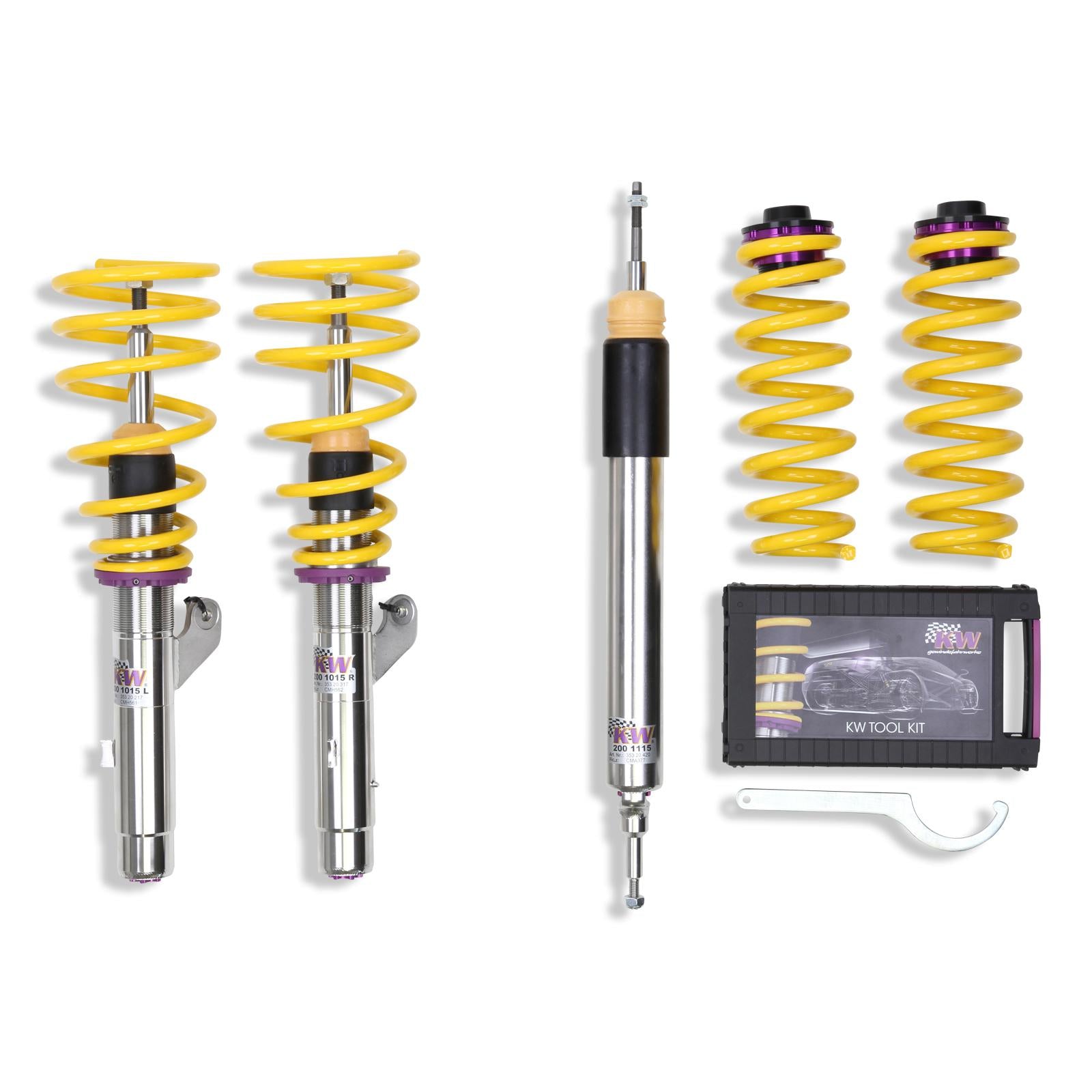 KW Coilover suspension V3 inox BMW 3 Coupe (E92) 01/2005-12/2013 (35220032)