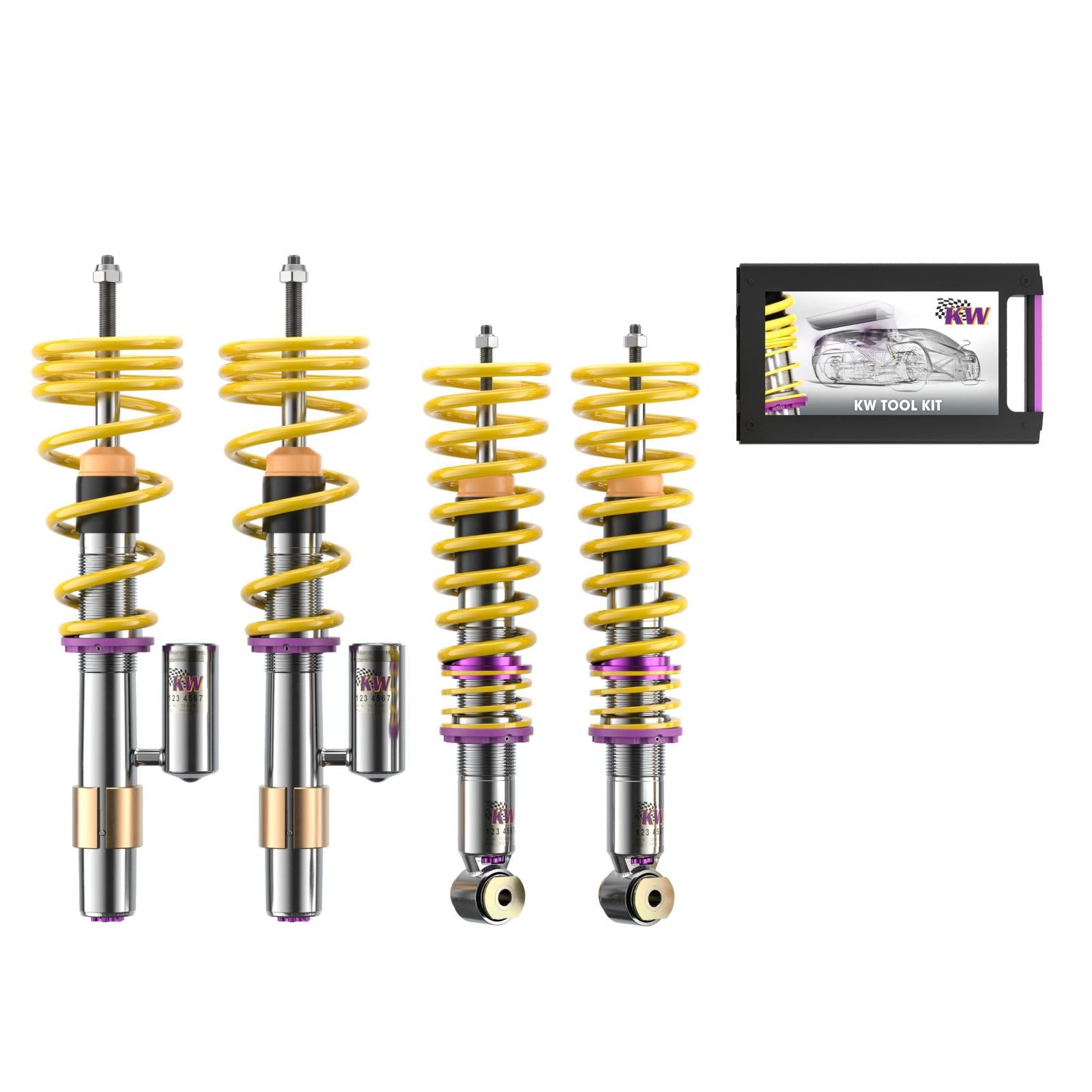 KW Coilover suspension V3 inox (incl. deactivation for electronic dampers) BMW 6 (E63) 09/2003-12/2010
