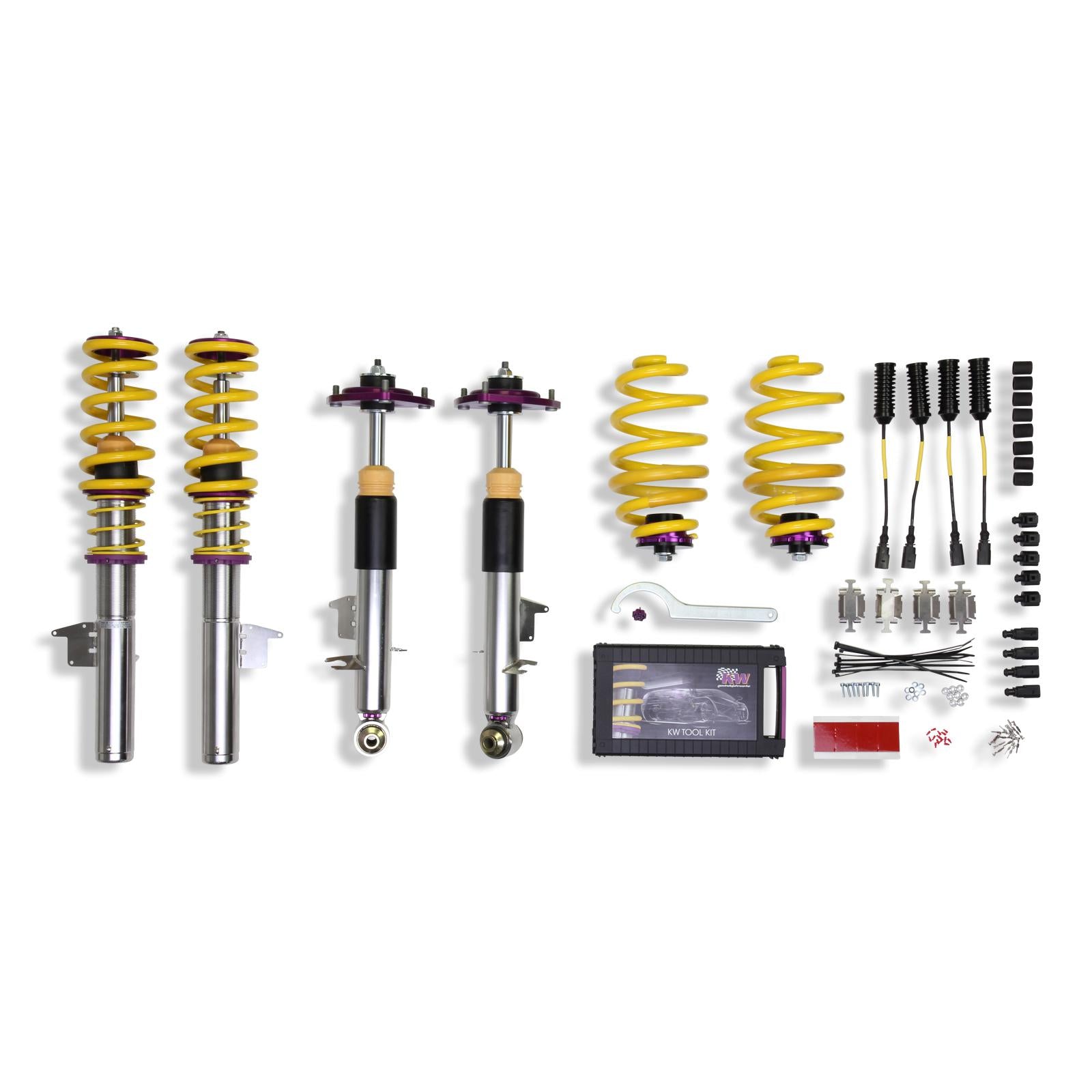 KW Coilover suspension V3 inox (incl. deactivation for electronic dampers) BMW X5 (E70) 02/2006-07/2013 (35220086)